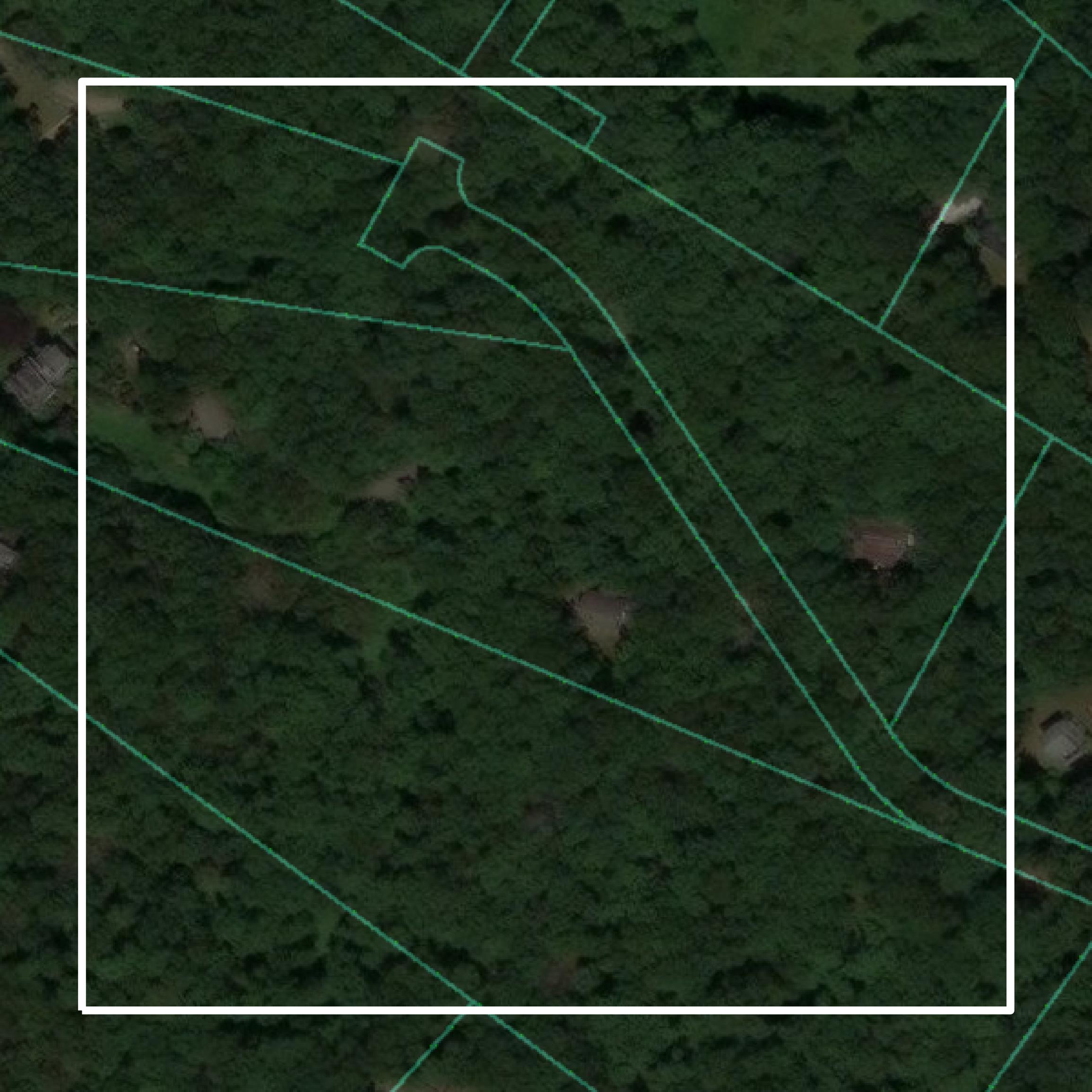 This image shows parcel and building data in Dukes County created using GIS data in Equator.