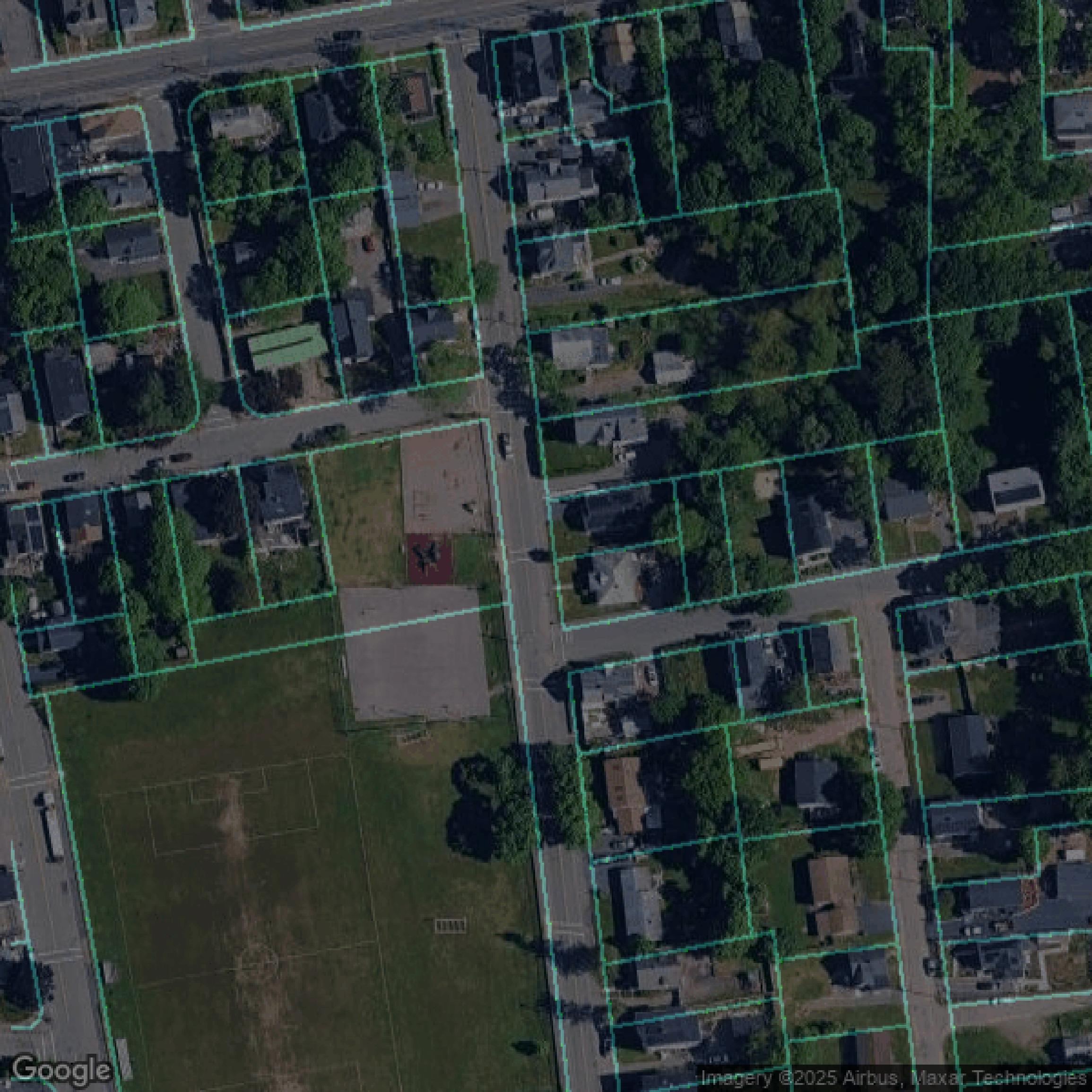 This image shows parcel data in Plymouth County created using GIS data in Equator.