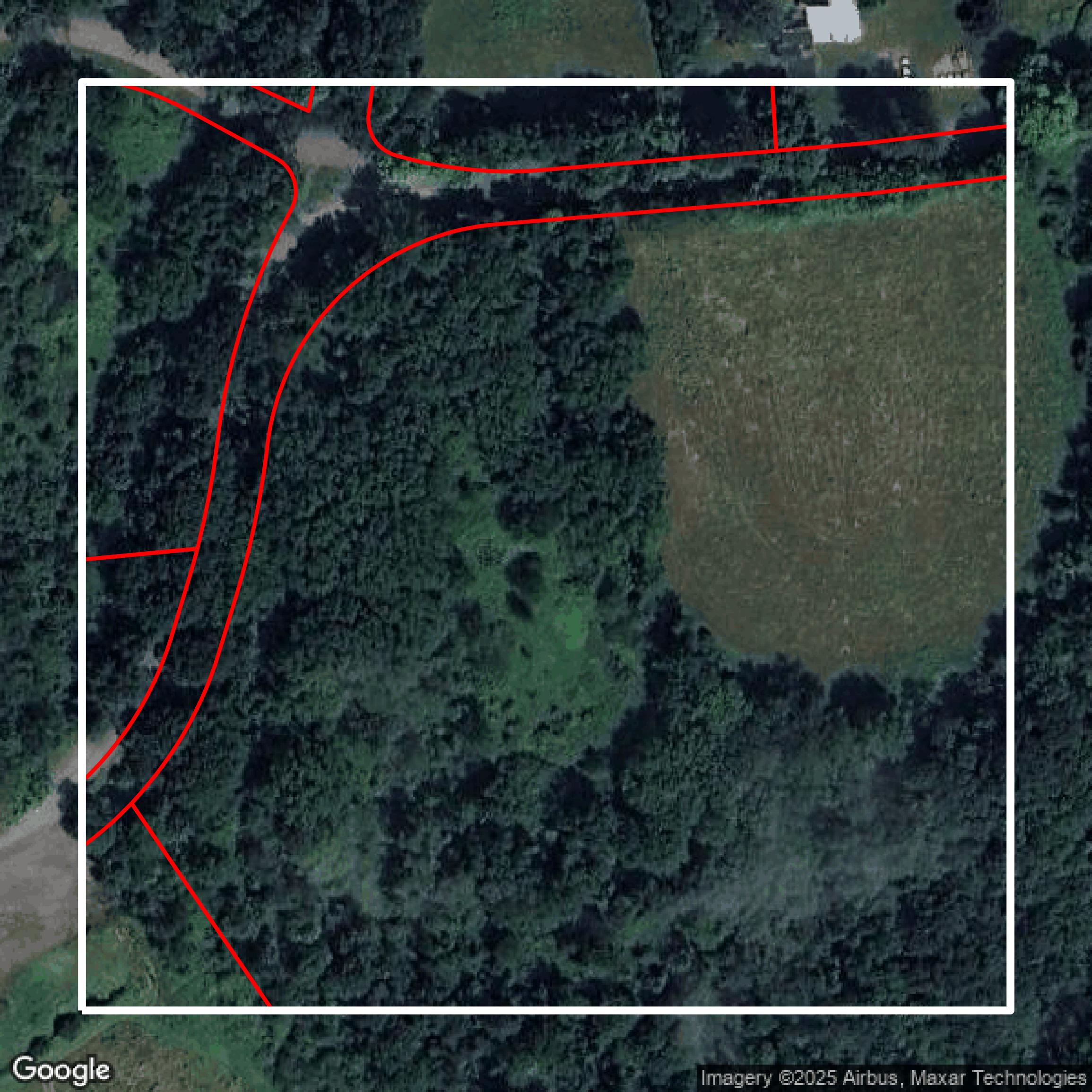 This image shows parcel data in Worcester County created using GIS data in Equator.