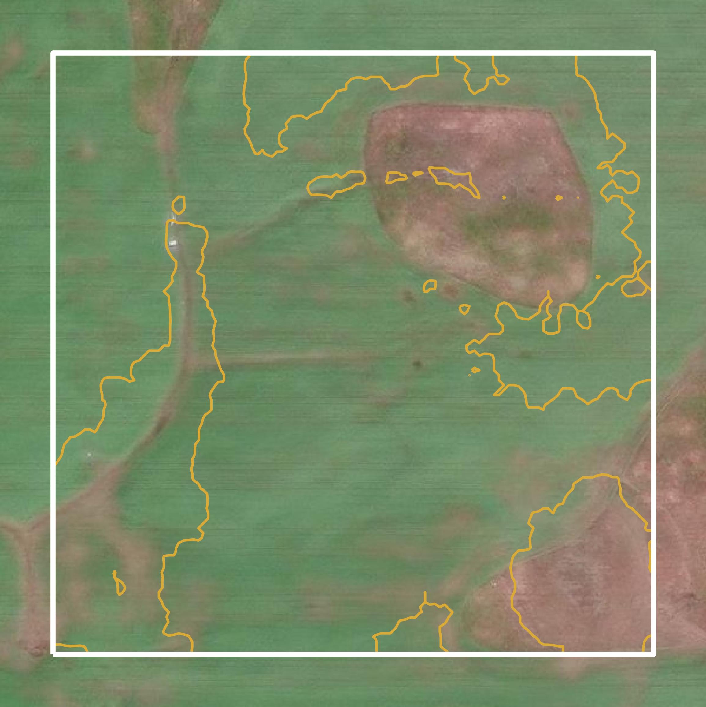 This image shows a contour map in Allegan County created using GIS data in Equator.
