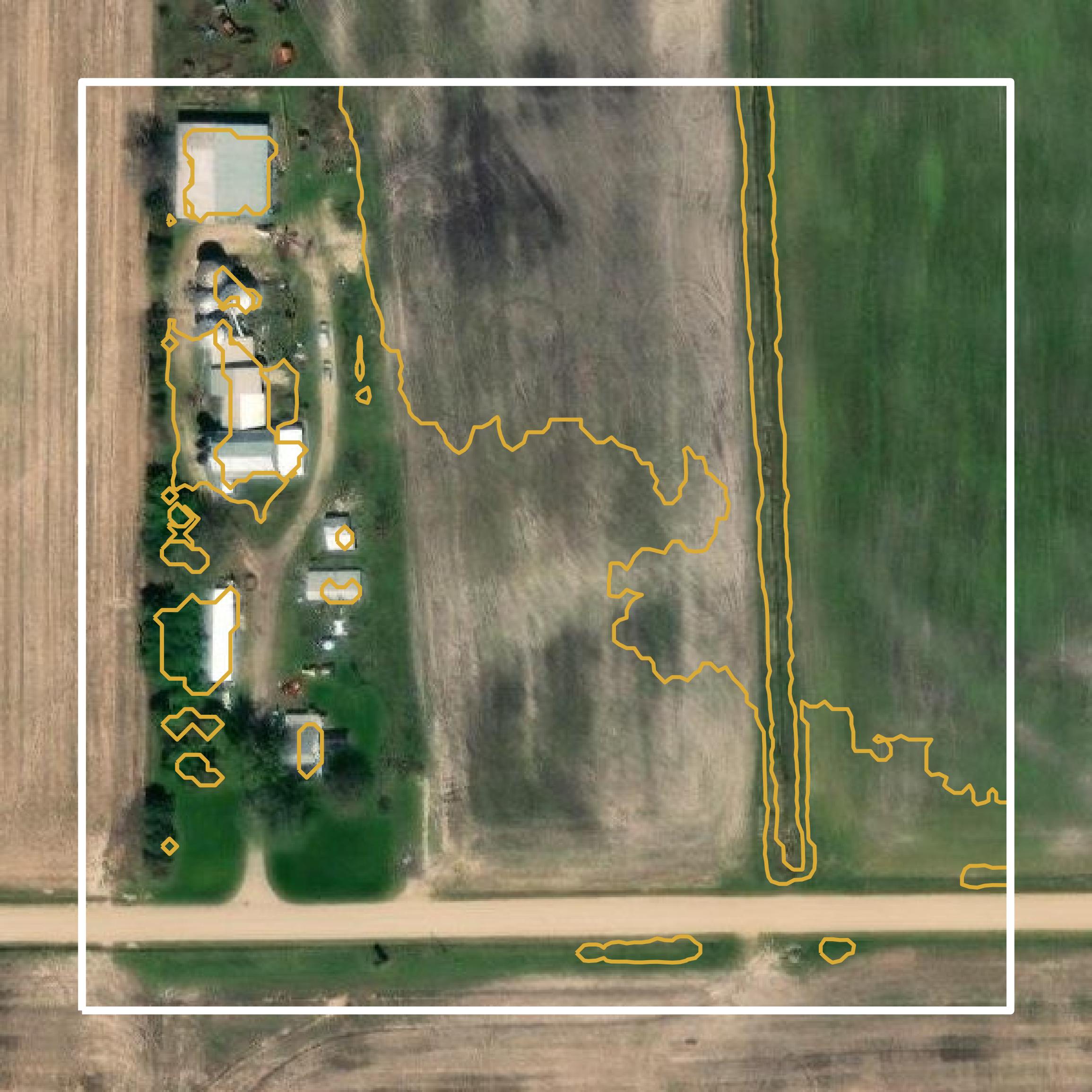 This image shows a contour map in Allegan County created using GIS data in Equator.