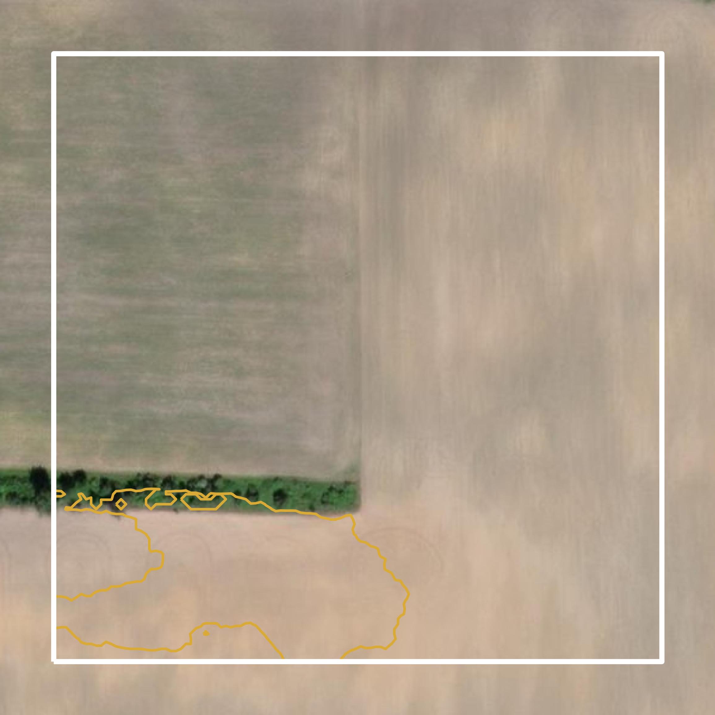 This image shows a contour map in Arenac County created using GIS data in Equator.