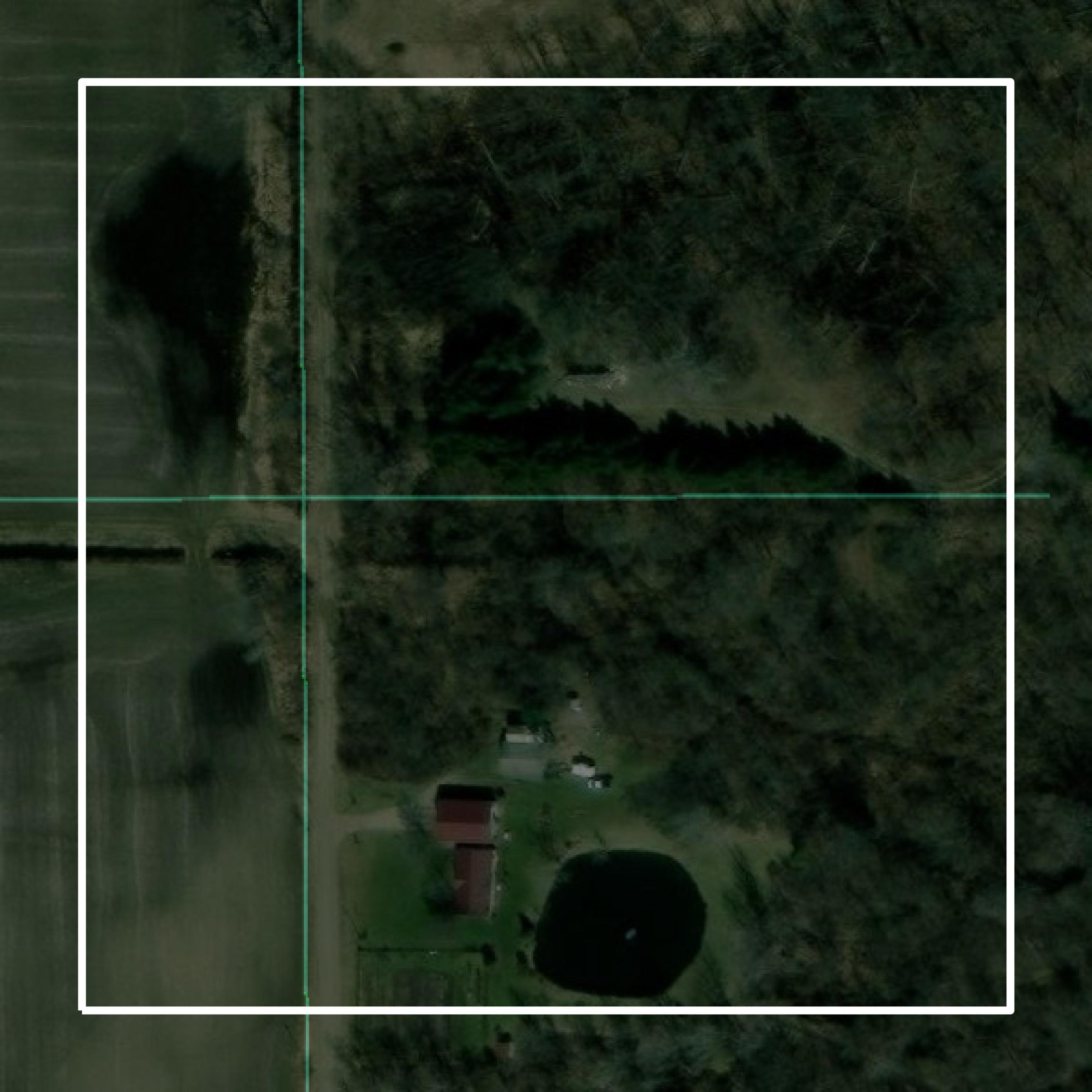 This image shows parcel and building data in Arenac County created using GIS data in Equator.