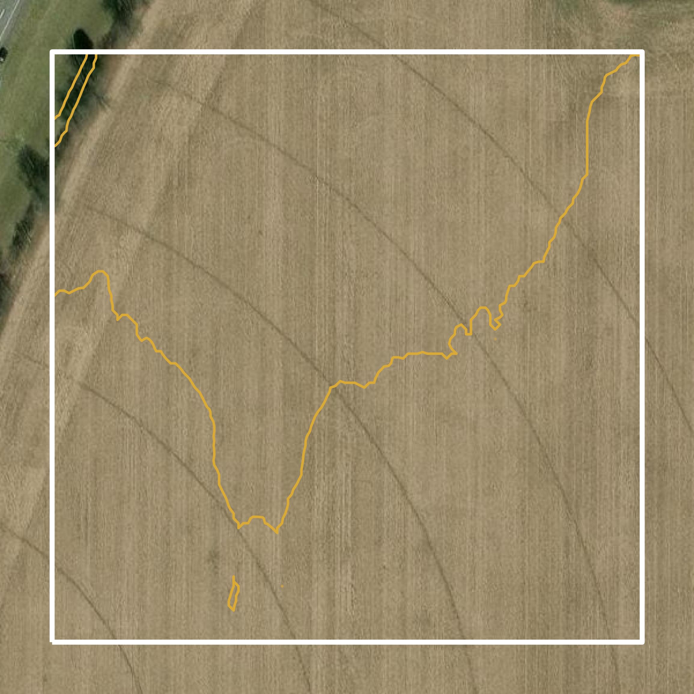 This image shows a contour map in Berrien County created using GIS data in Equator.