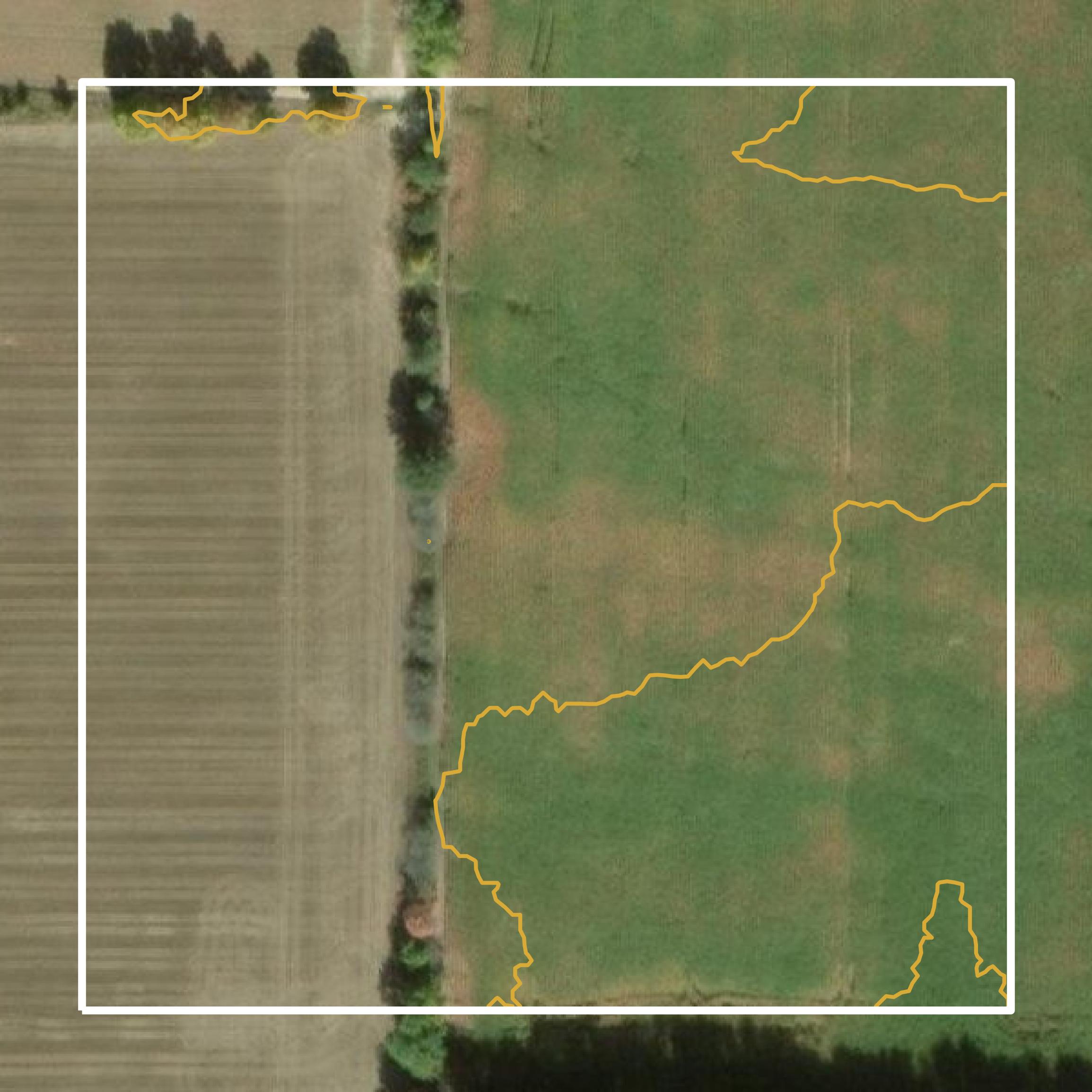 This image shows a contour map in Clinton County created using GIS data in Equator.