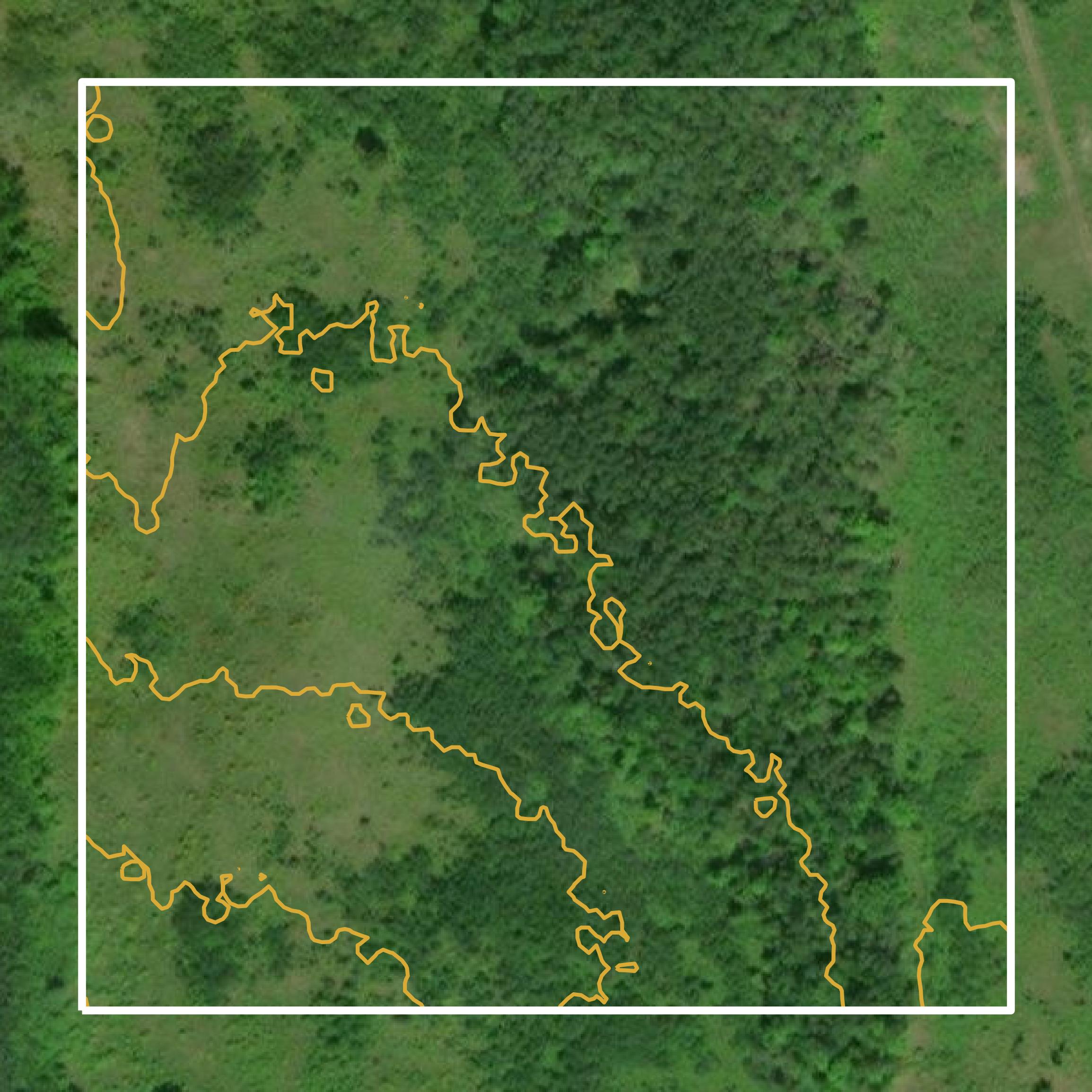 This image shows a contour map in Crawford County created using GIS data in Equator.