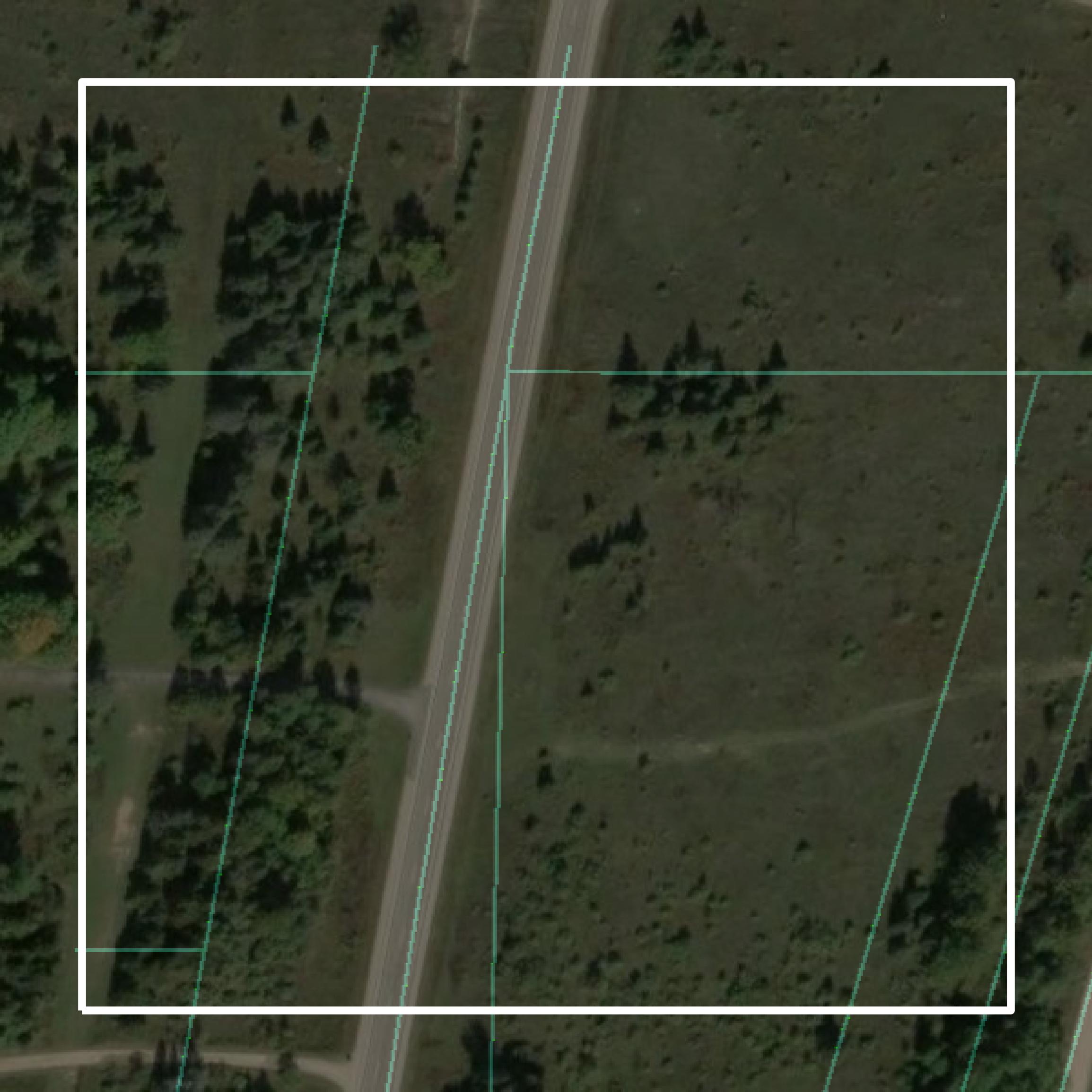 This image shows parcel and building data in Delta County created using GIS data in Equator.