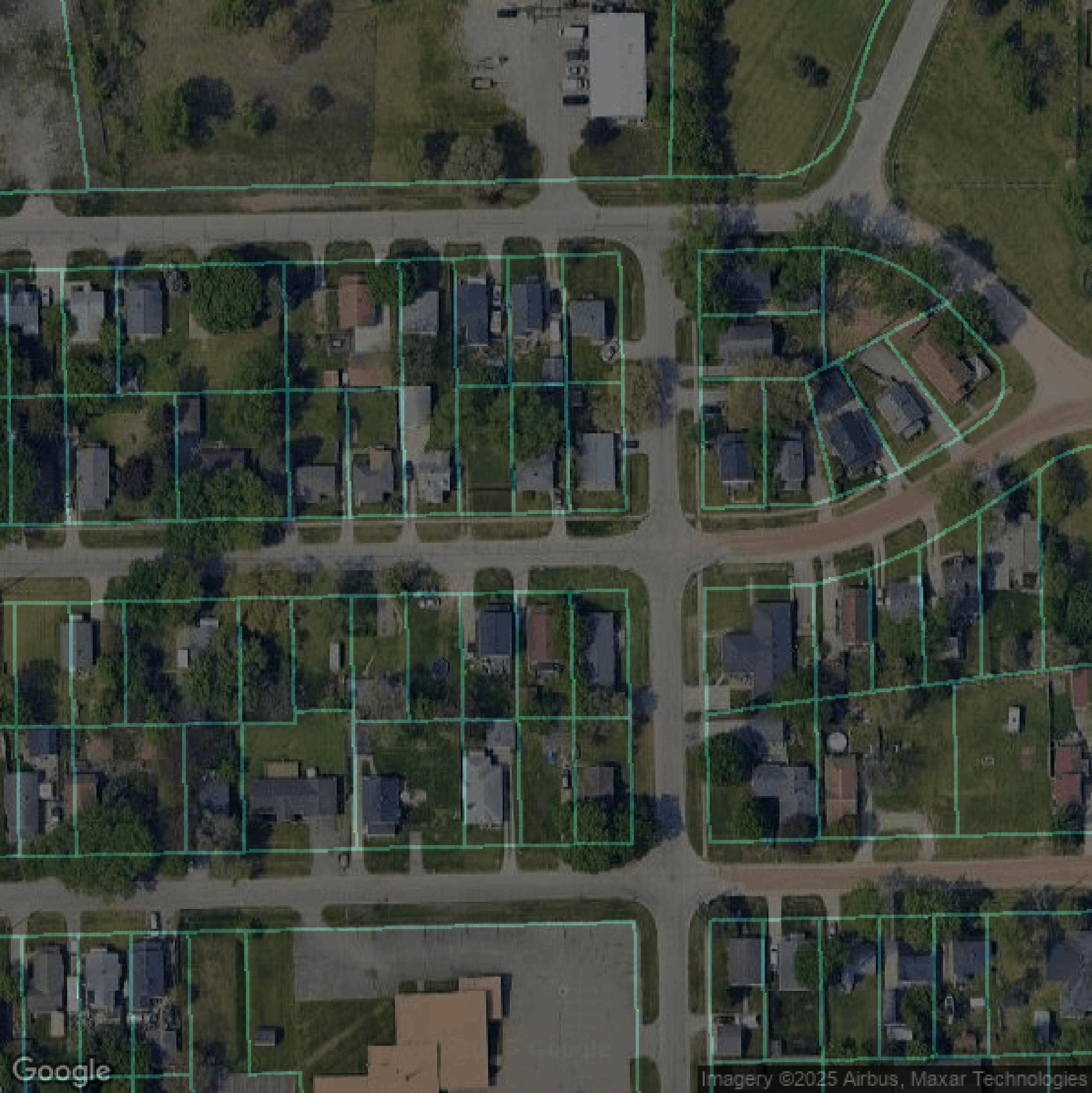 This image shows parcel data in Genesee County created using GIS data in Equator.