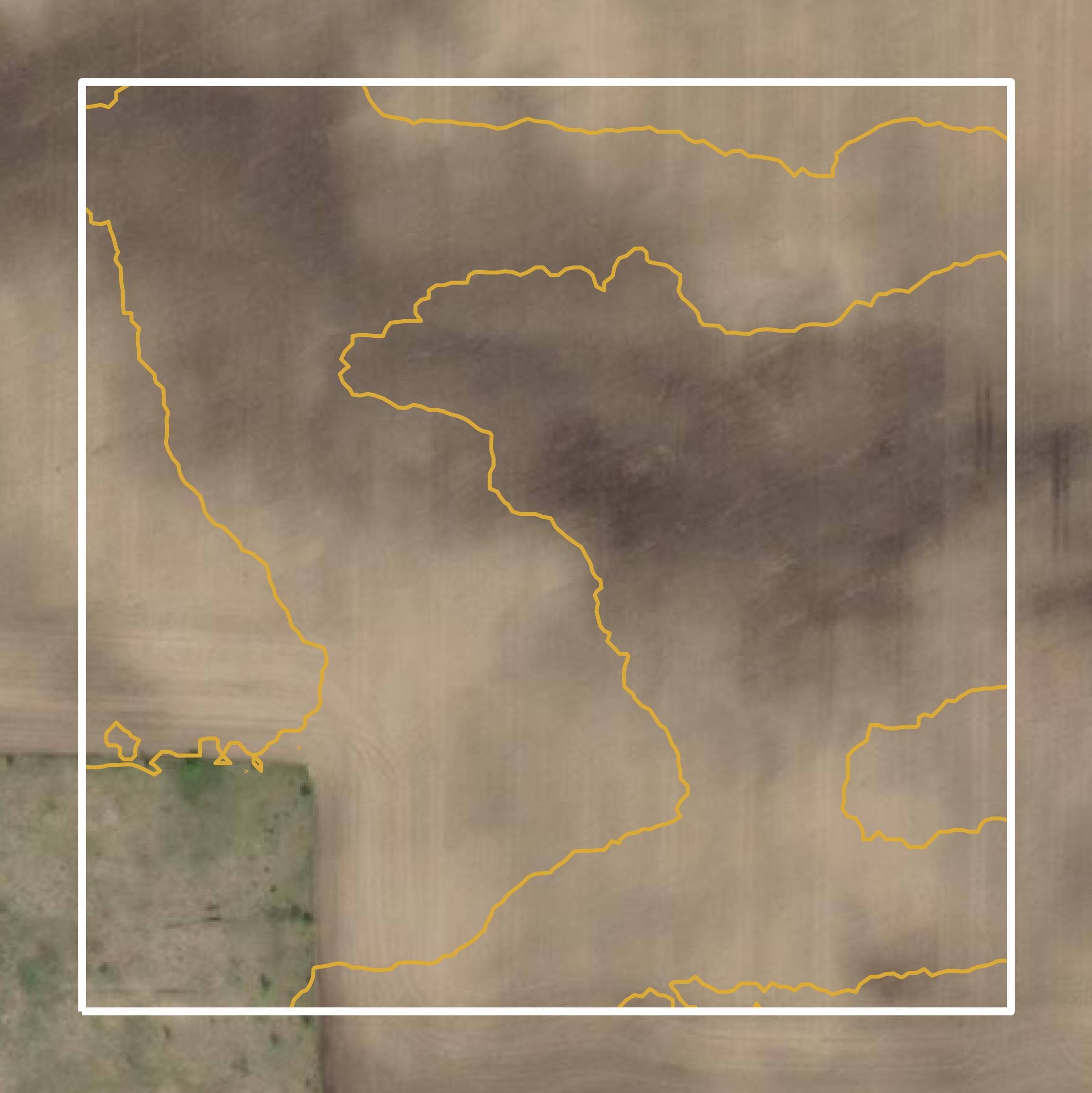 This image shows a contour map in Gladwin County created using GIS data in Equator.