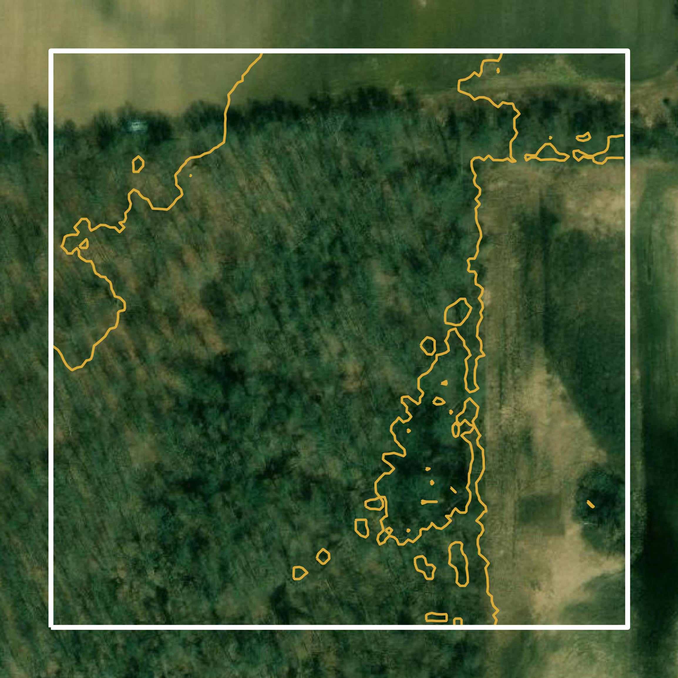 This image shows a contour map in Gratiot County created using GIS data in Equator.