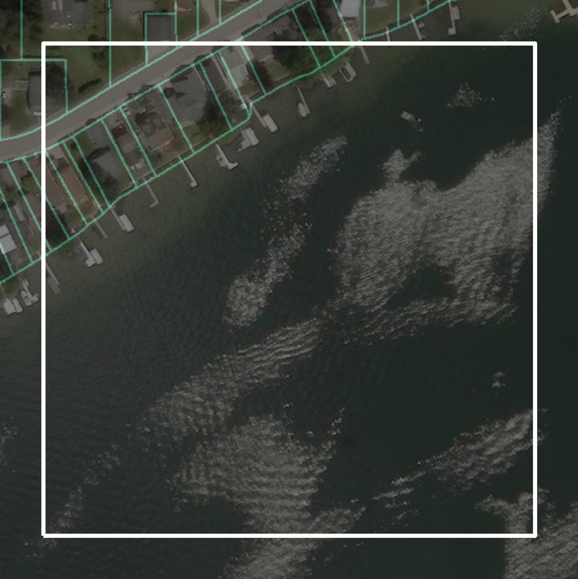 This image shows parcel and building data in Ionia County created using GIS data in Equator.