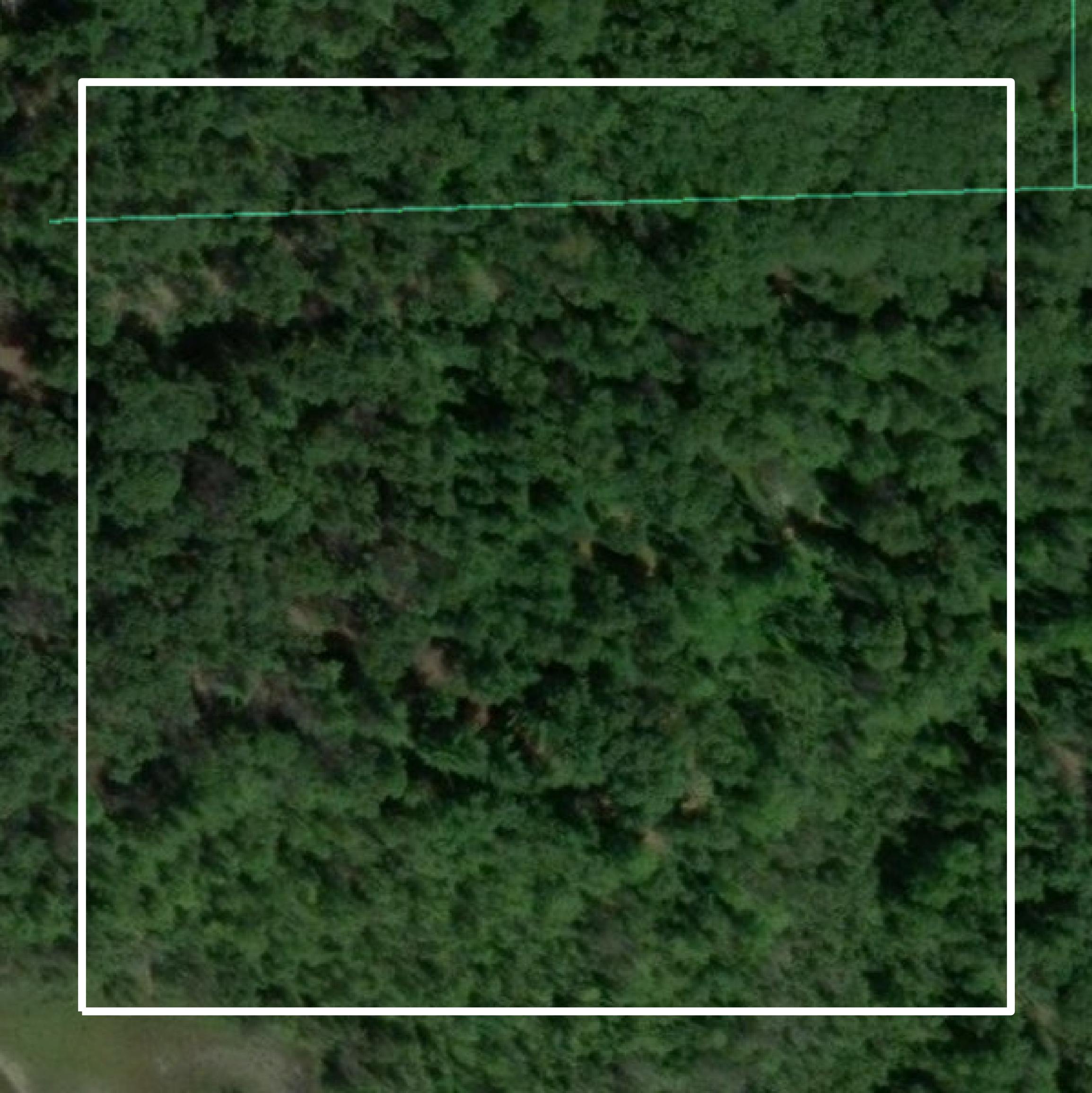 This image shows parcel and building data in Iosco County created using GIS data in Equator.
