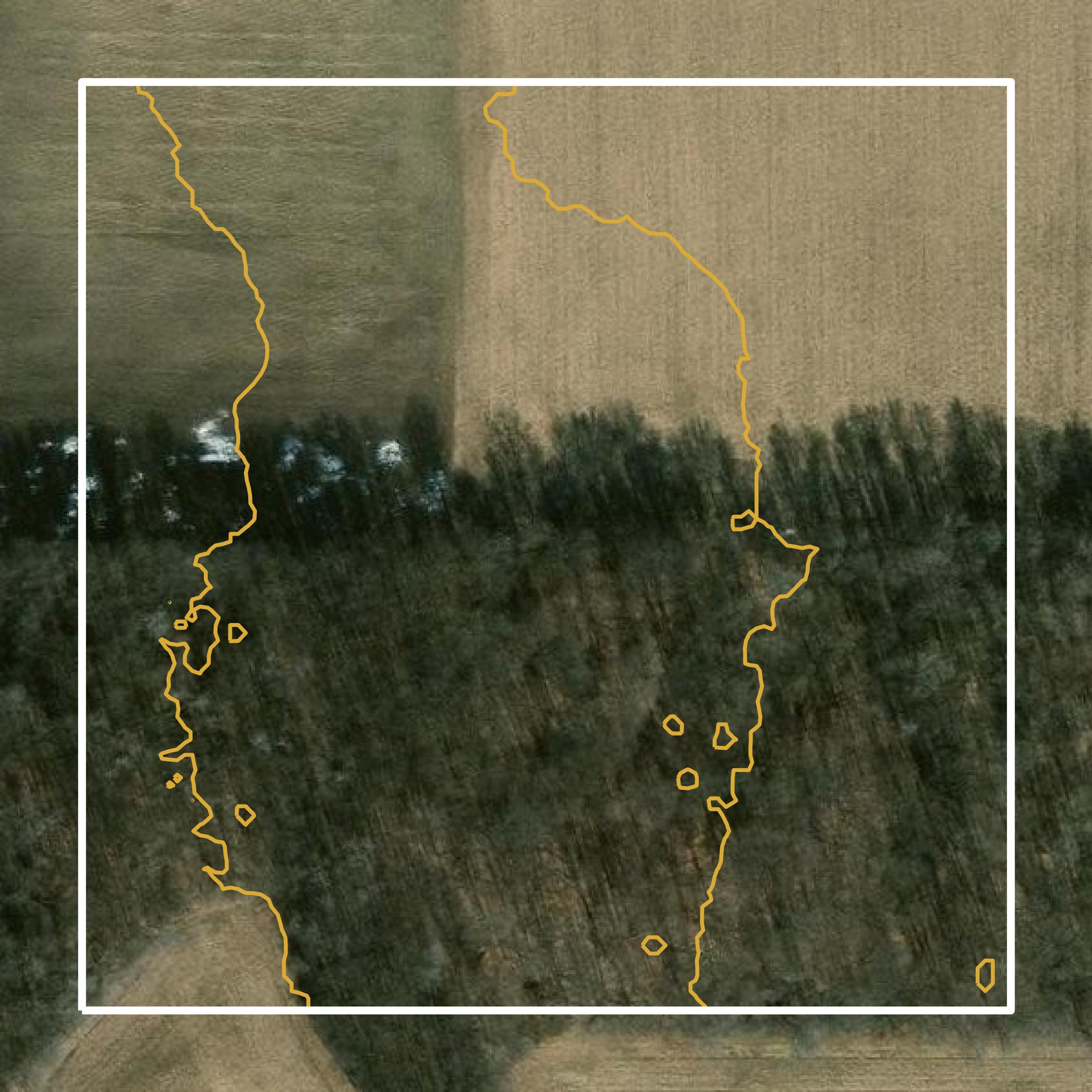 This image shows a contour map in Isabella County created using GIS data in Equator.