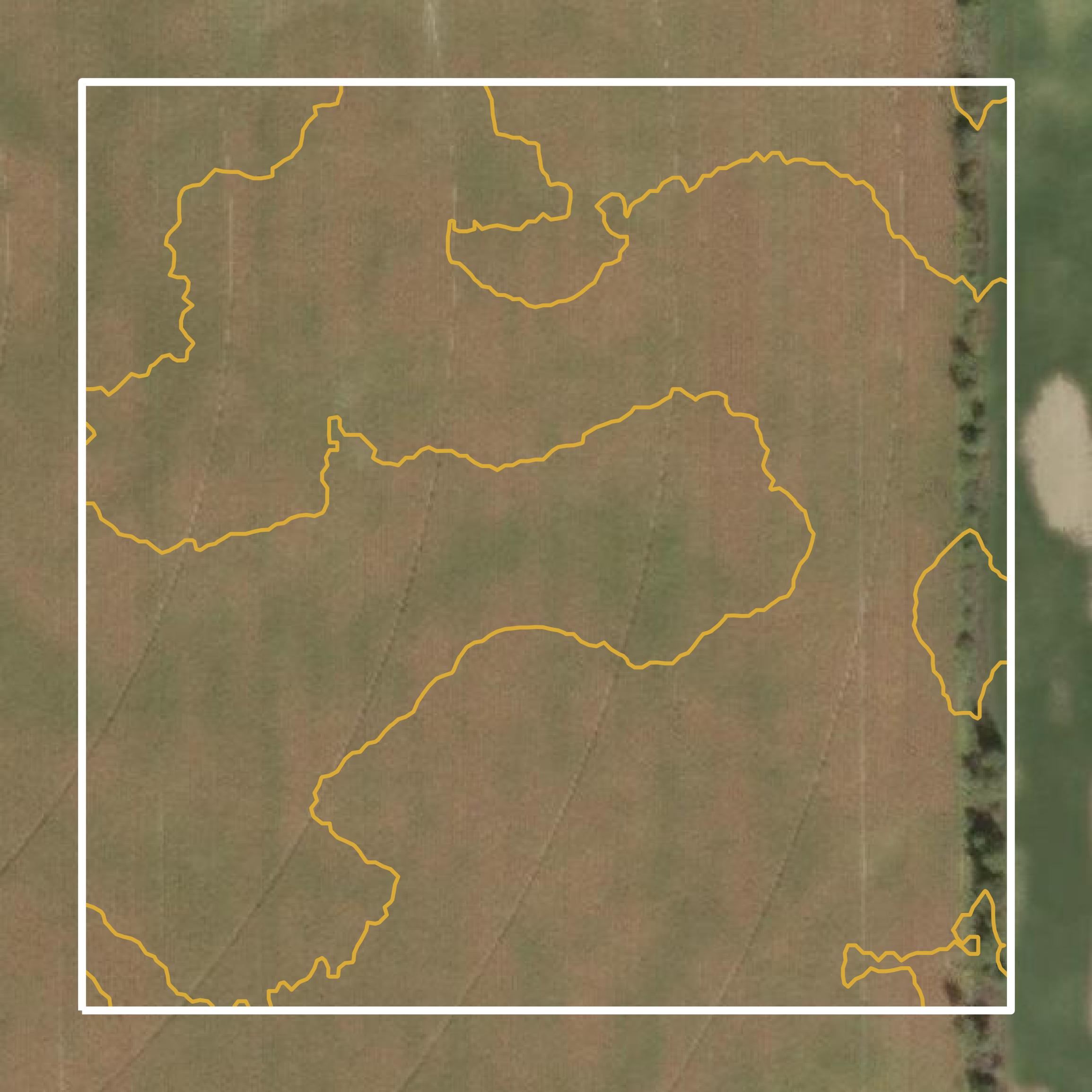 This image shows a contour map in Jackson County created using GIS data in Equator.