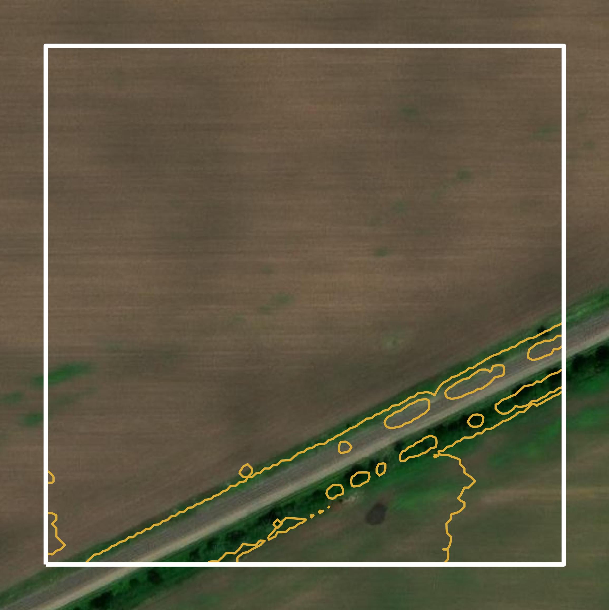 This image shows a contour map in Kalamazoo County created using GIS data in Equator.