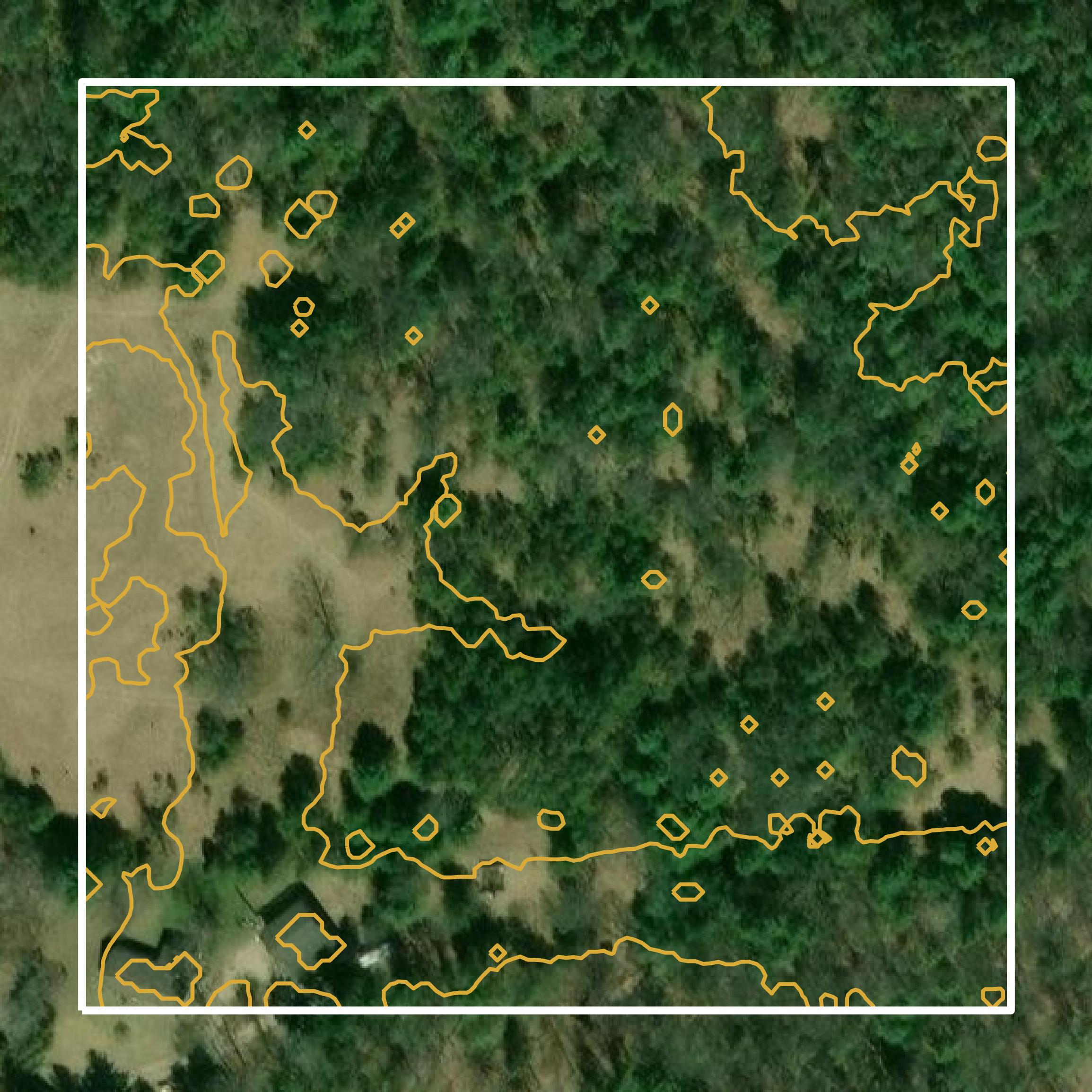 This image shows a contour map in Lake County created using GIS data in Equator.