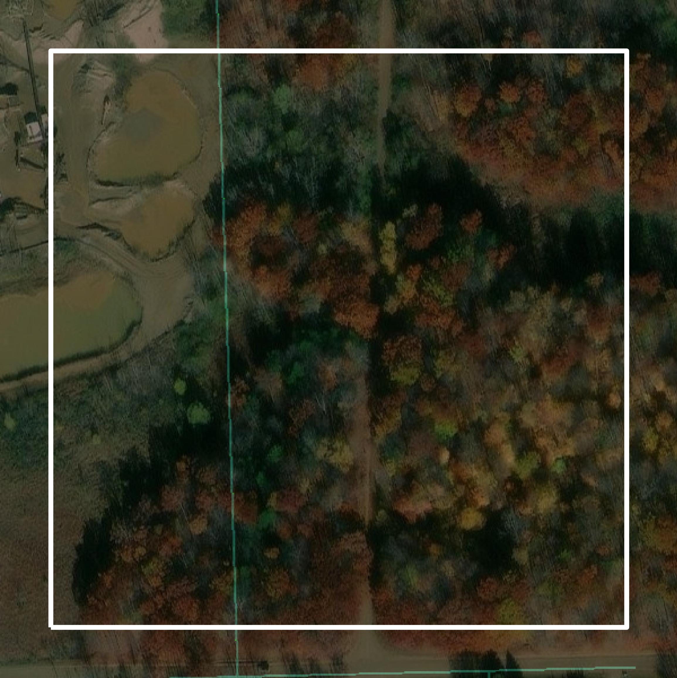 This image shows parcel and building data in Lapeer County created using GIS data in Equator.