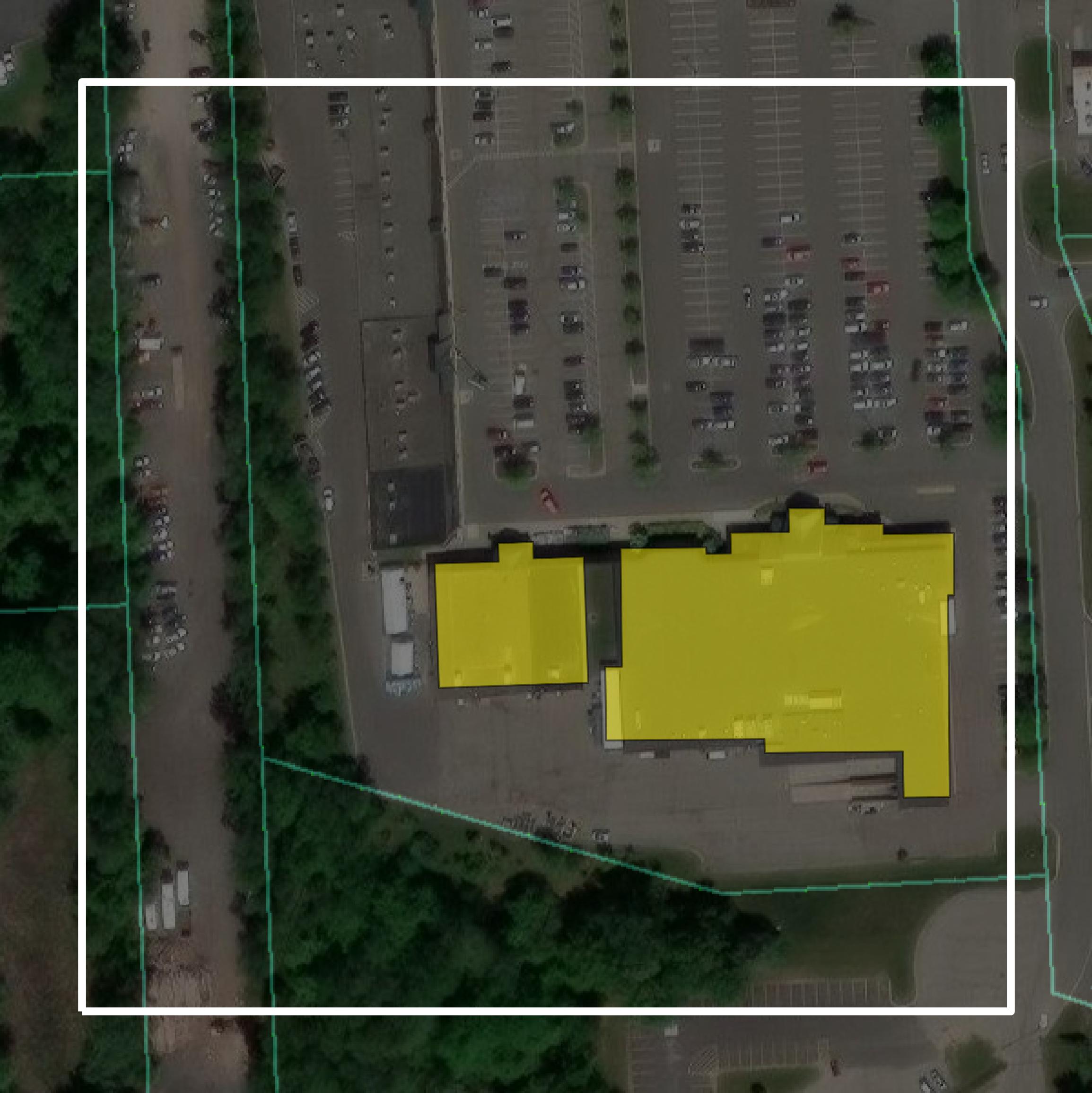 This image shows parcel and building data in Livingston County created using GIS data in Equator.