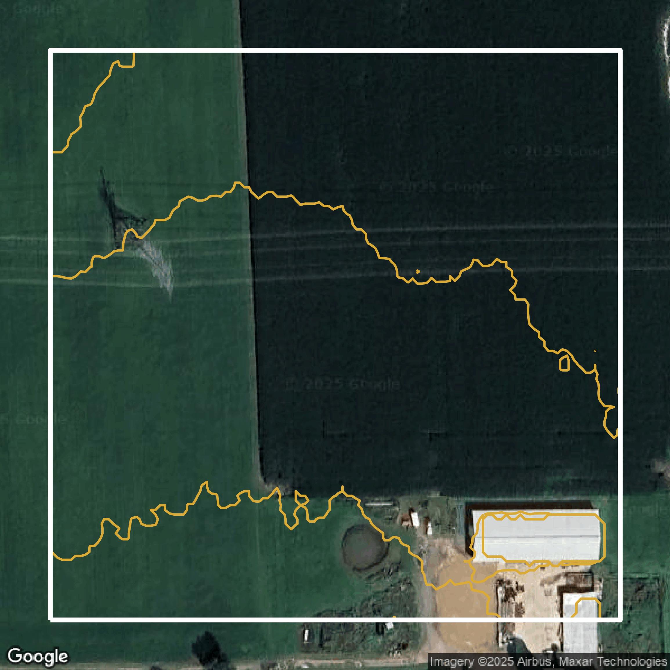 This image shows a contour map in Macomb County created using GIS data in Equator.