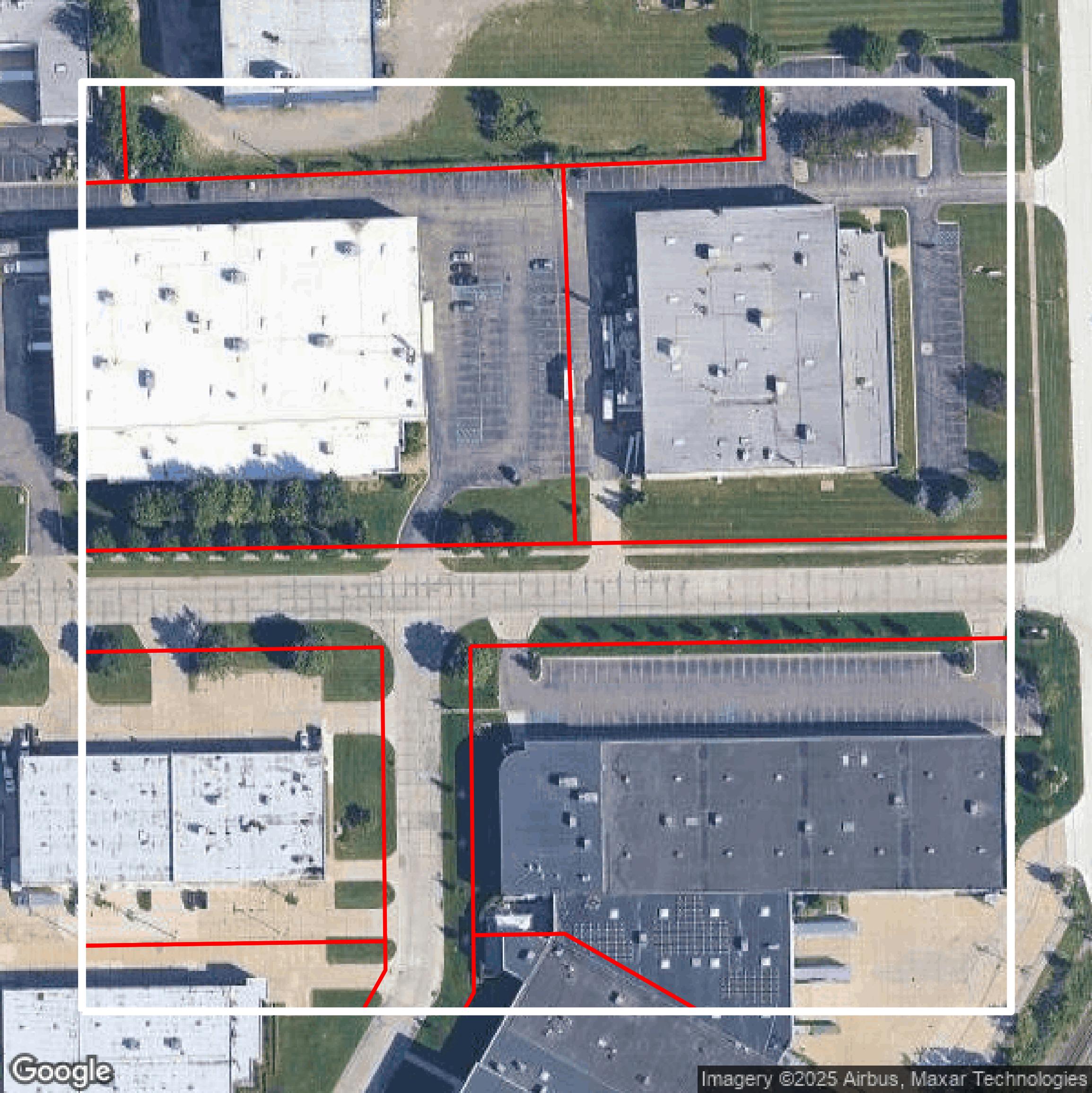 This image shows parcel data in Macomb County created using GIS data in Equator.