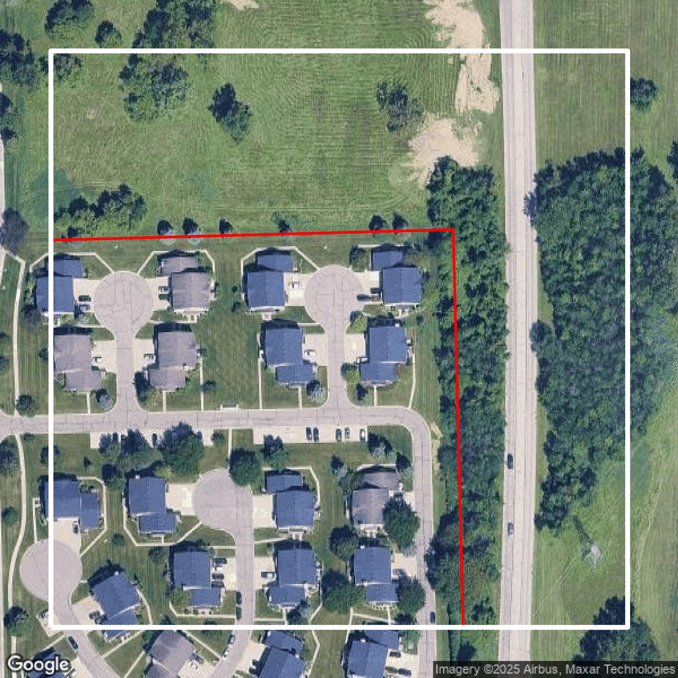 This image shows parcel data in Macomb County created using GIS data in Equator.