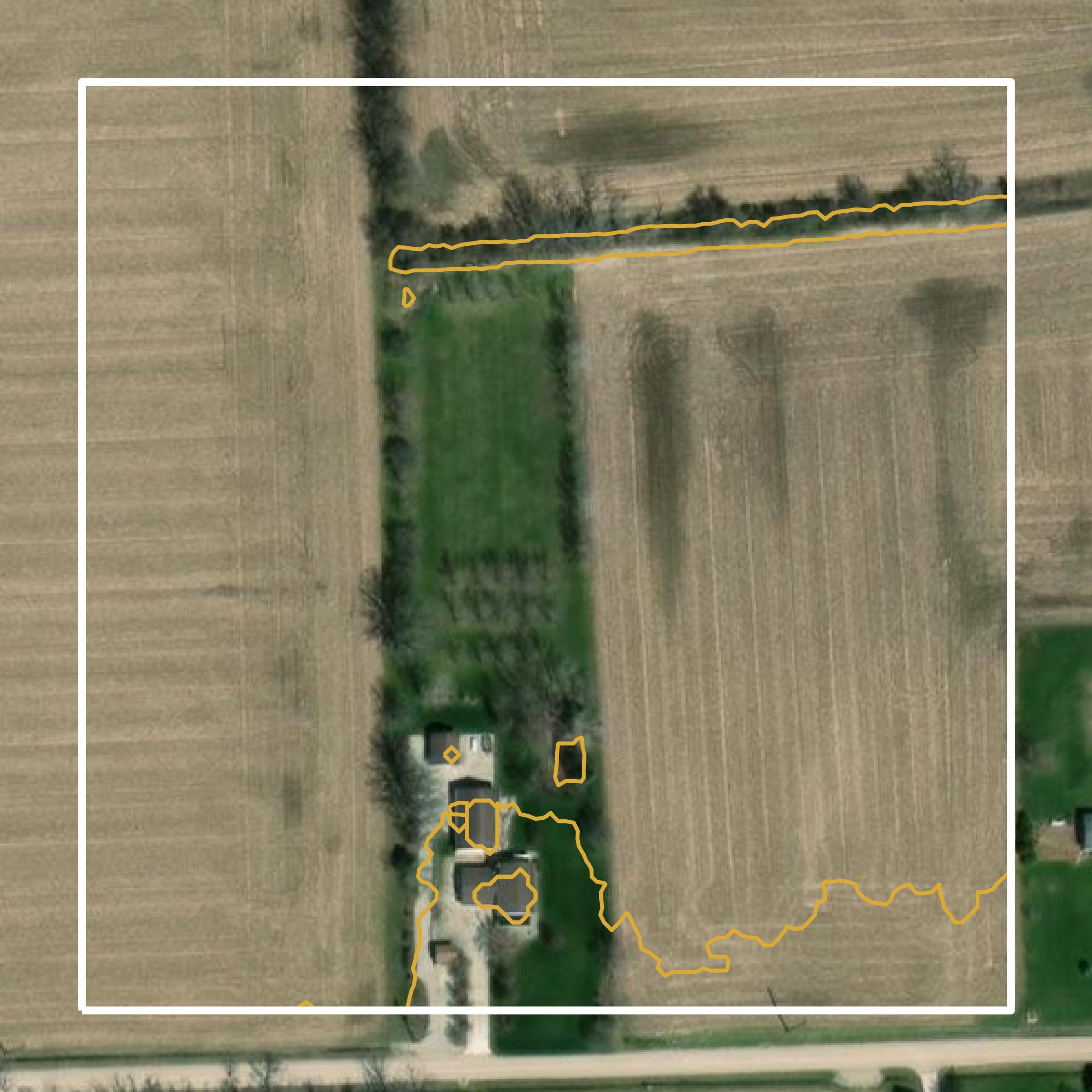 This image shows a contour map in Monroe County created using GIS data in Equator.