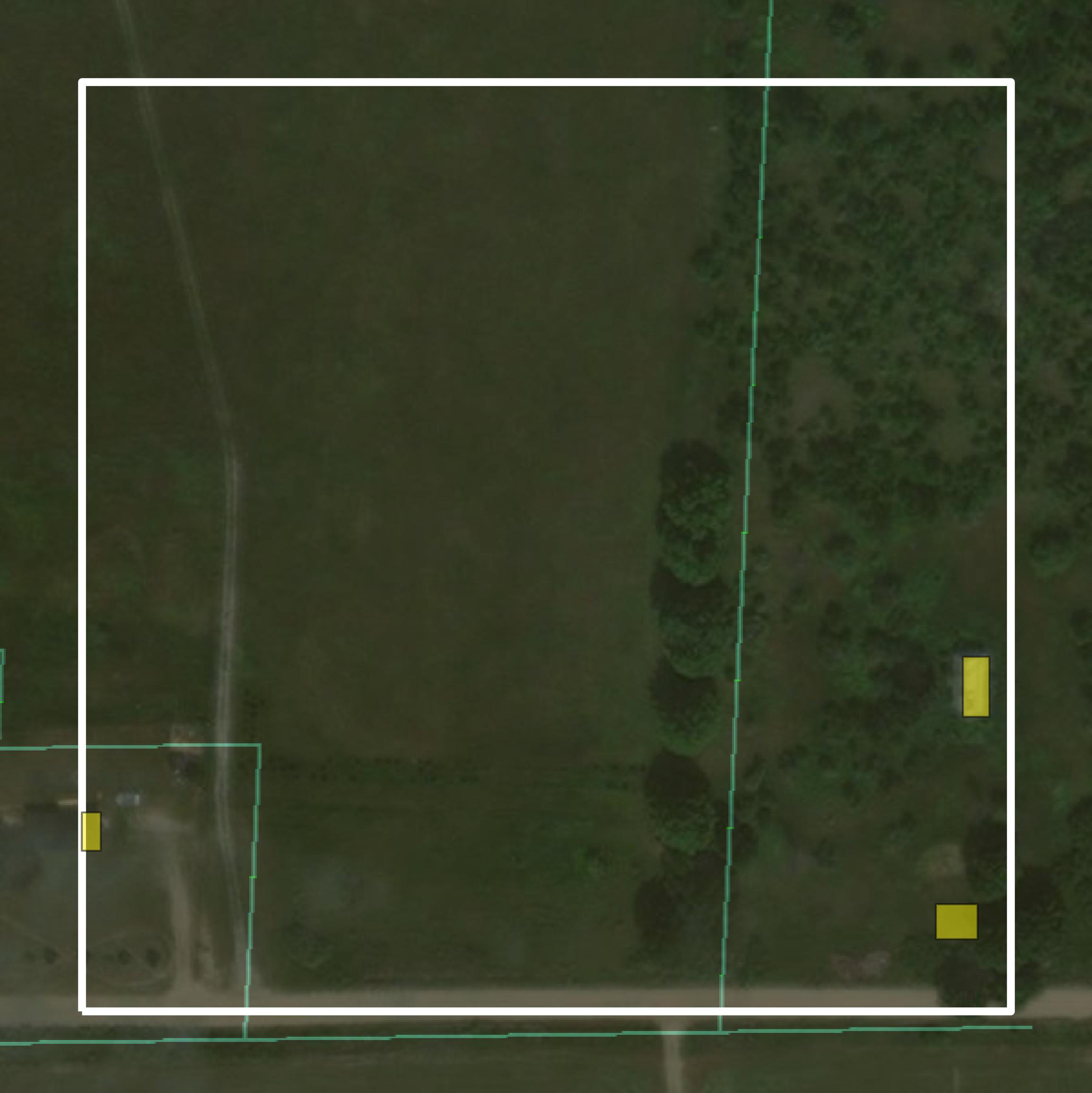 This image shows parcel and building data in Oscoda County created using GIS data in Equator.