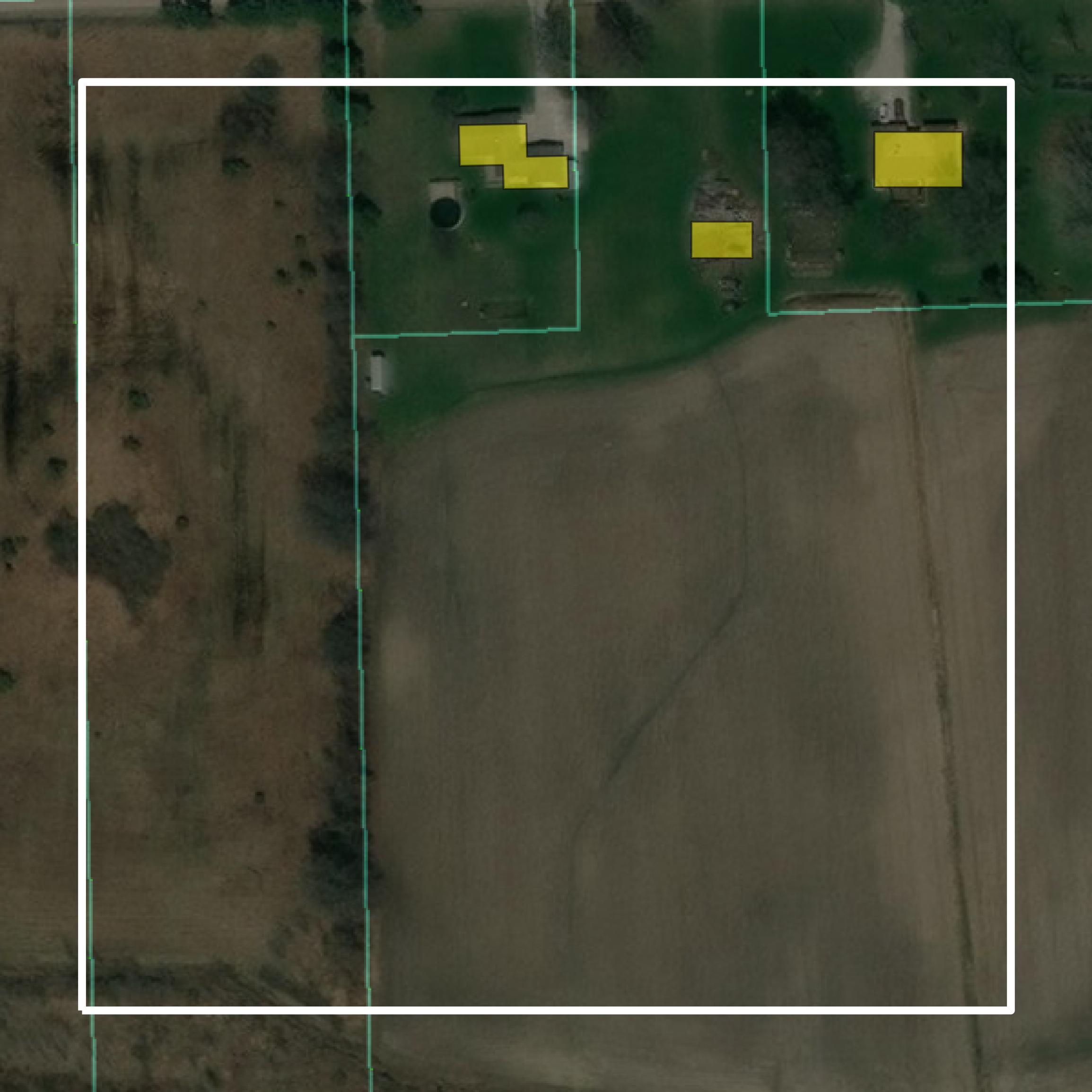 This image shows parcel and building data in St. Clair County created using GIS data in Equator.
