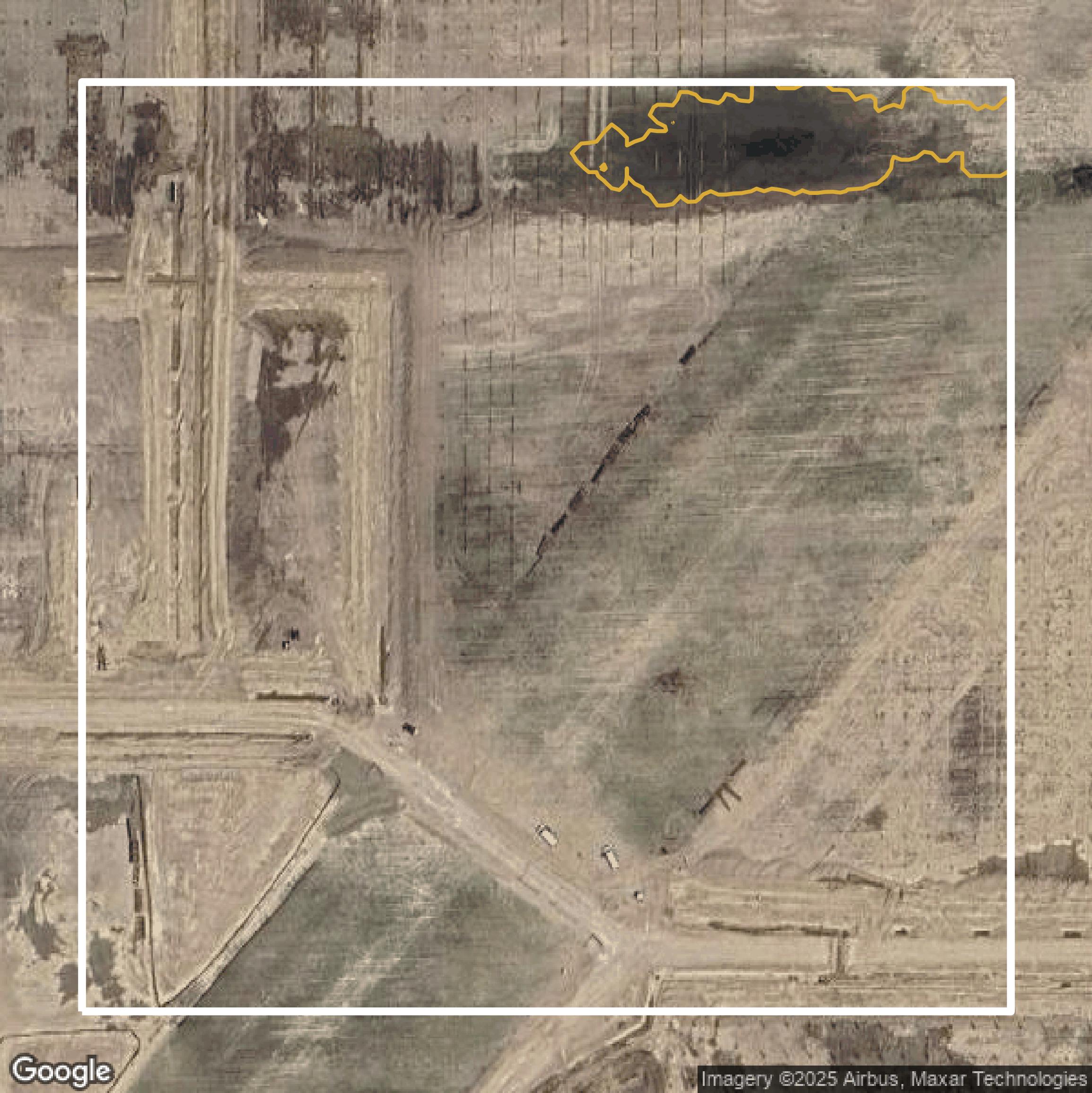 This image shows a contour map in Washtenaw County created using GIS data in Equator.
