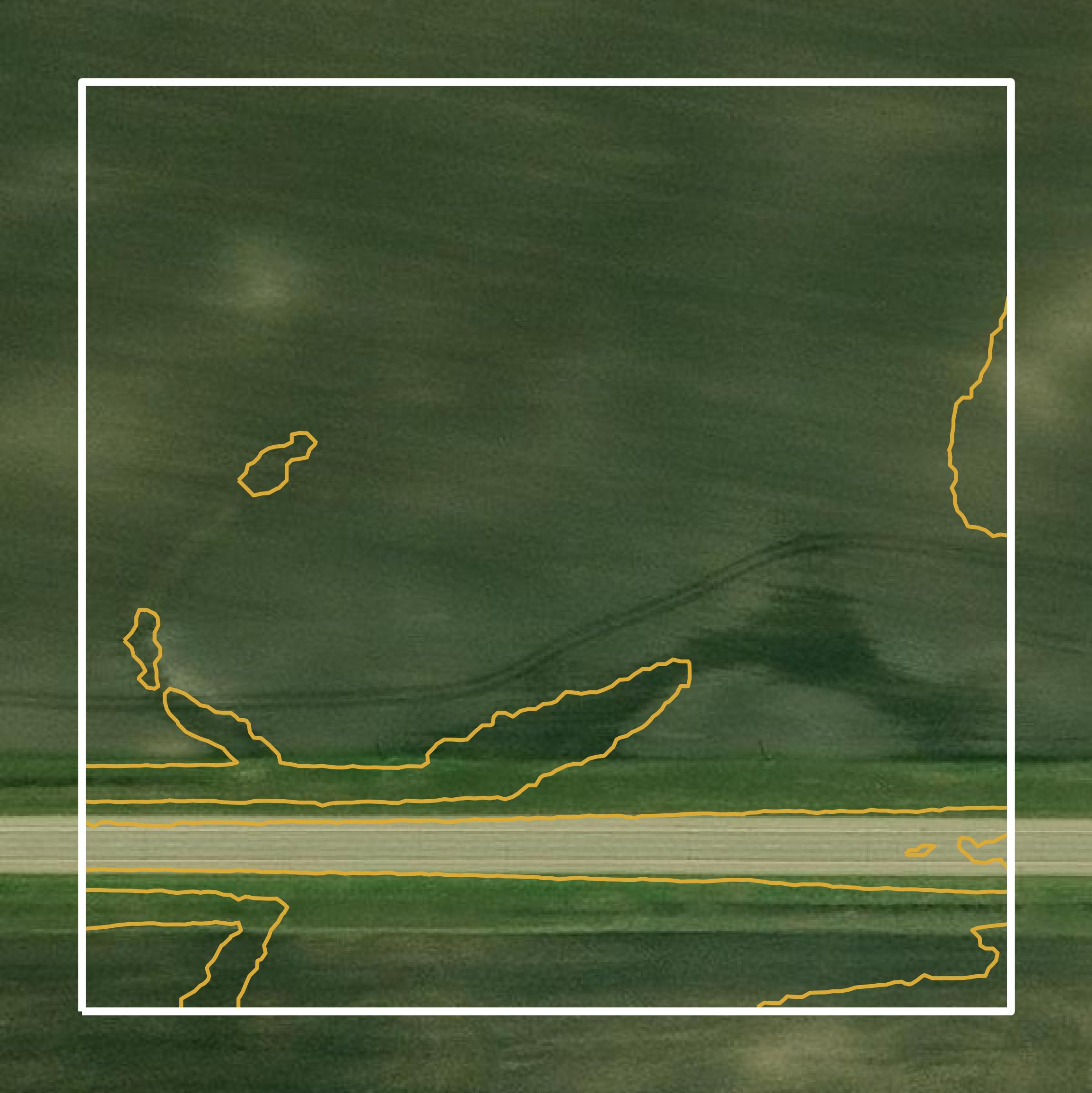 This image shows a contour map in Becker County created using GIS data in Equator.