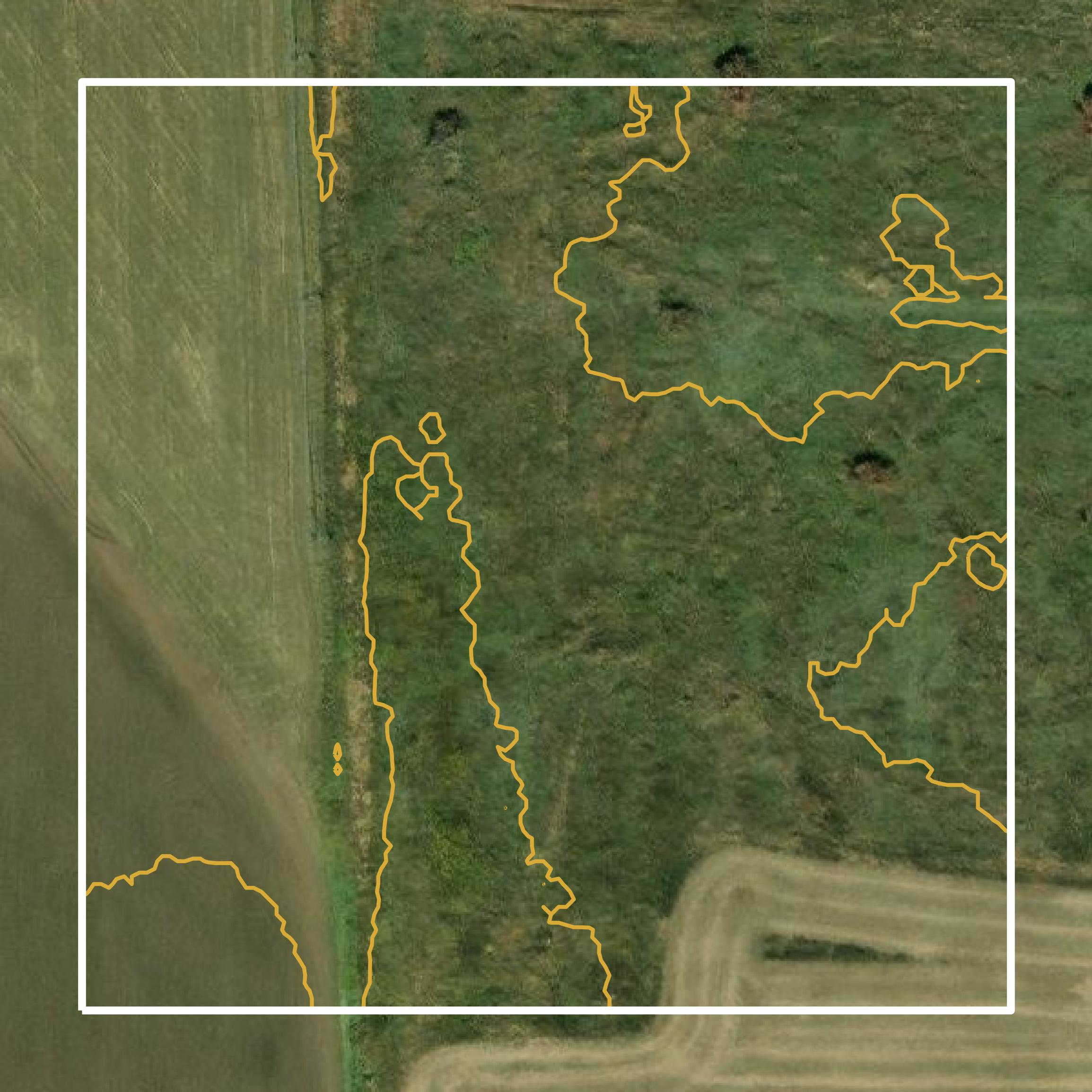 This image shows a contour map in Benton County created using GIS data in Equator.