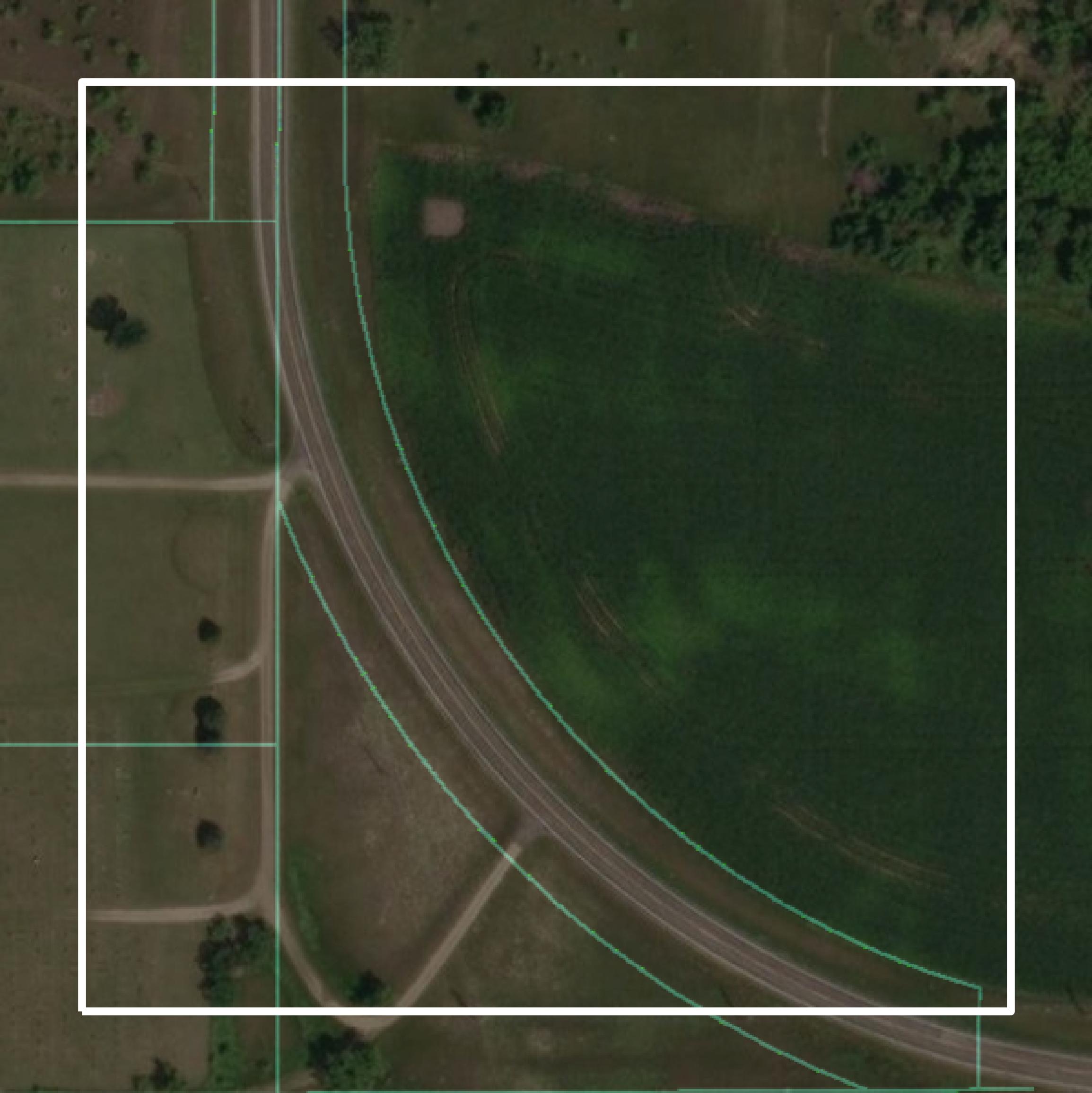 This image shows parcel and building data in Big Stone County created using GIS data in Equator.