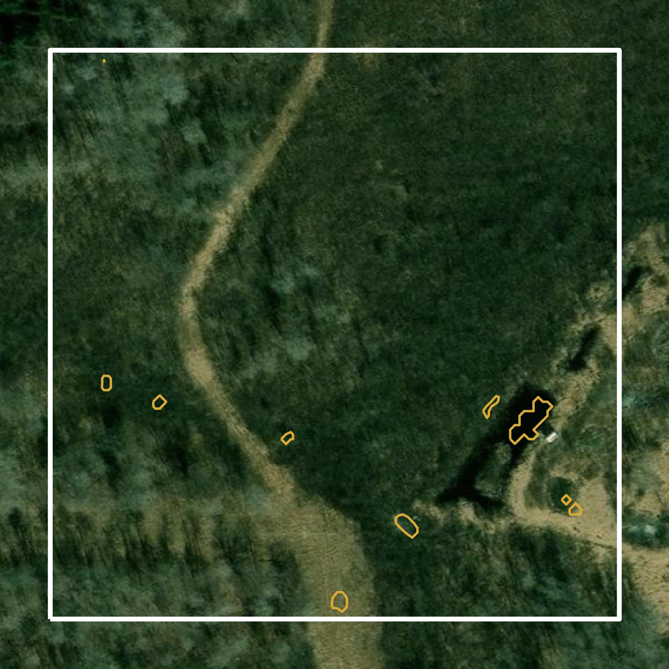 This image shows a contour map in Carlton County created using GIS data in Equator.