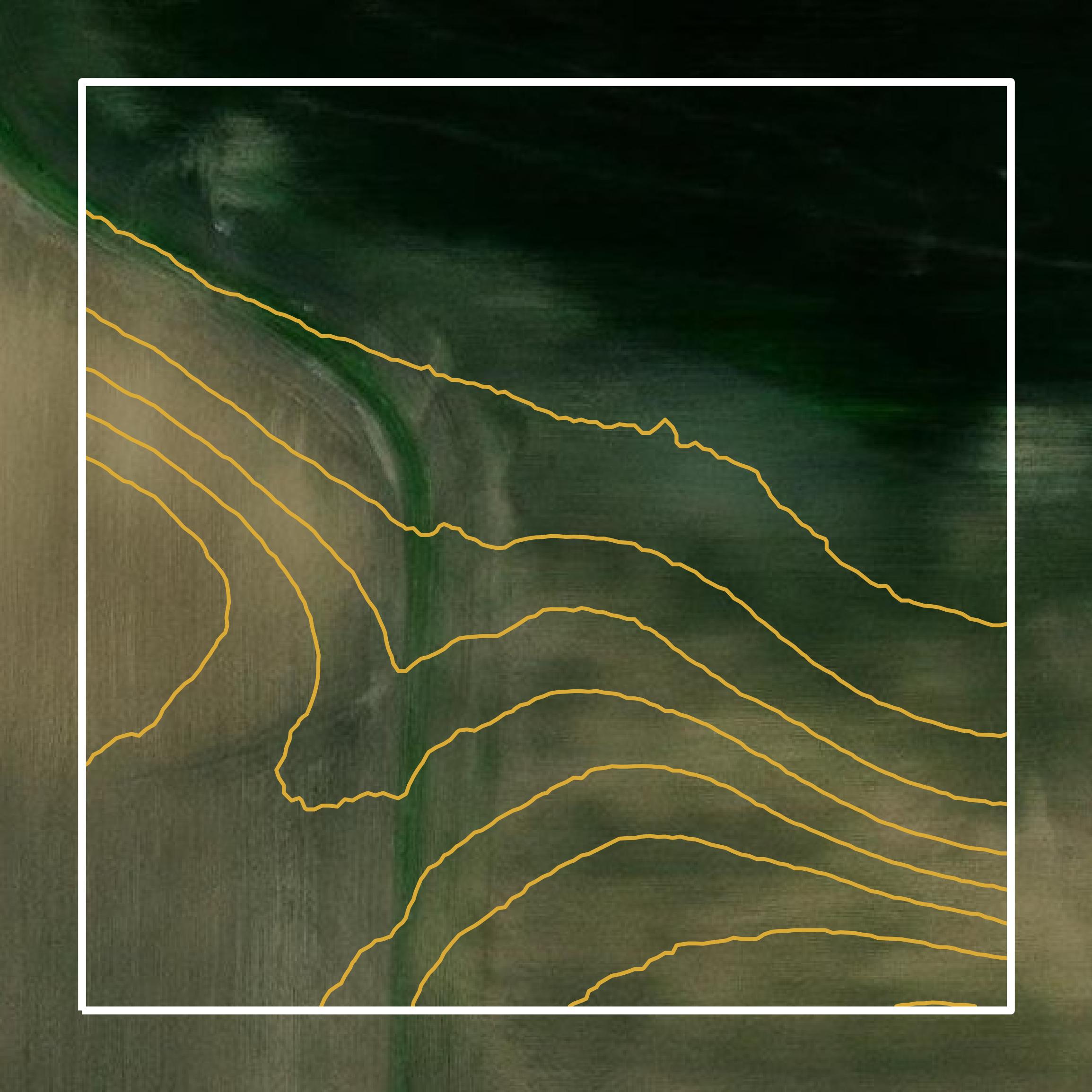 This image shows a contour map in Carver County created using GIS data in Equator.