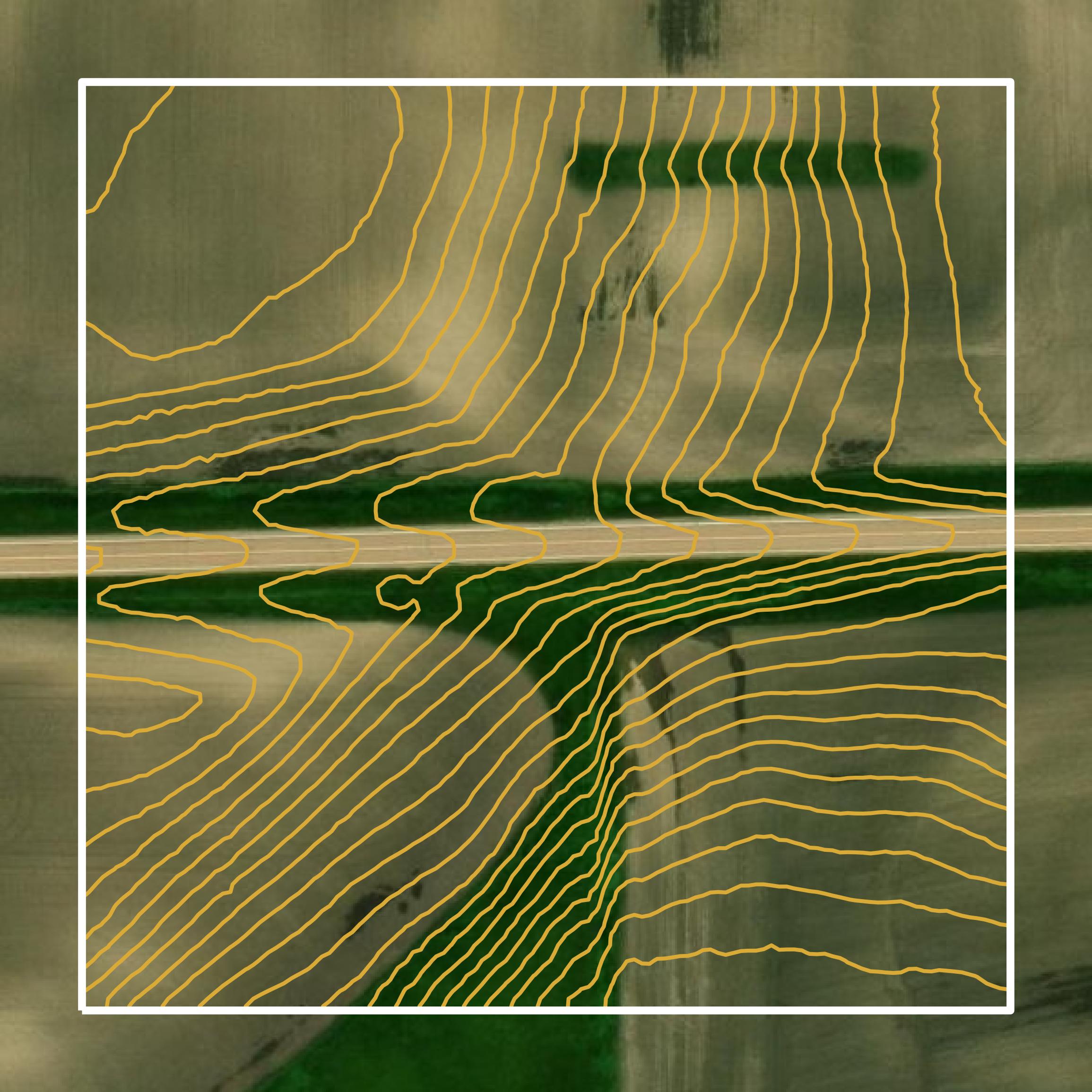 This image shows a contour map in Carver County created using GIS data in Equator.