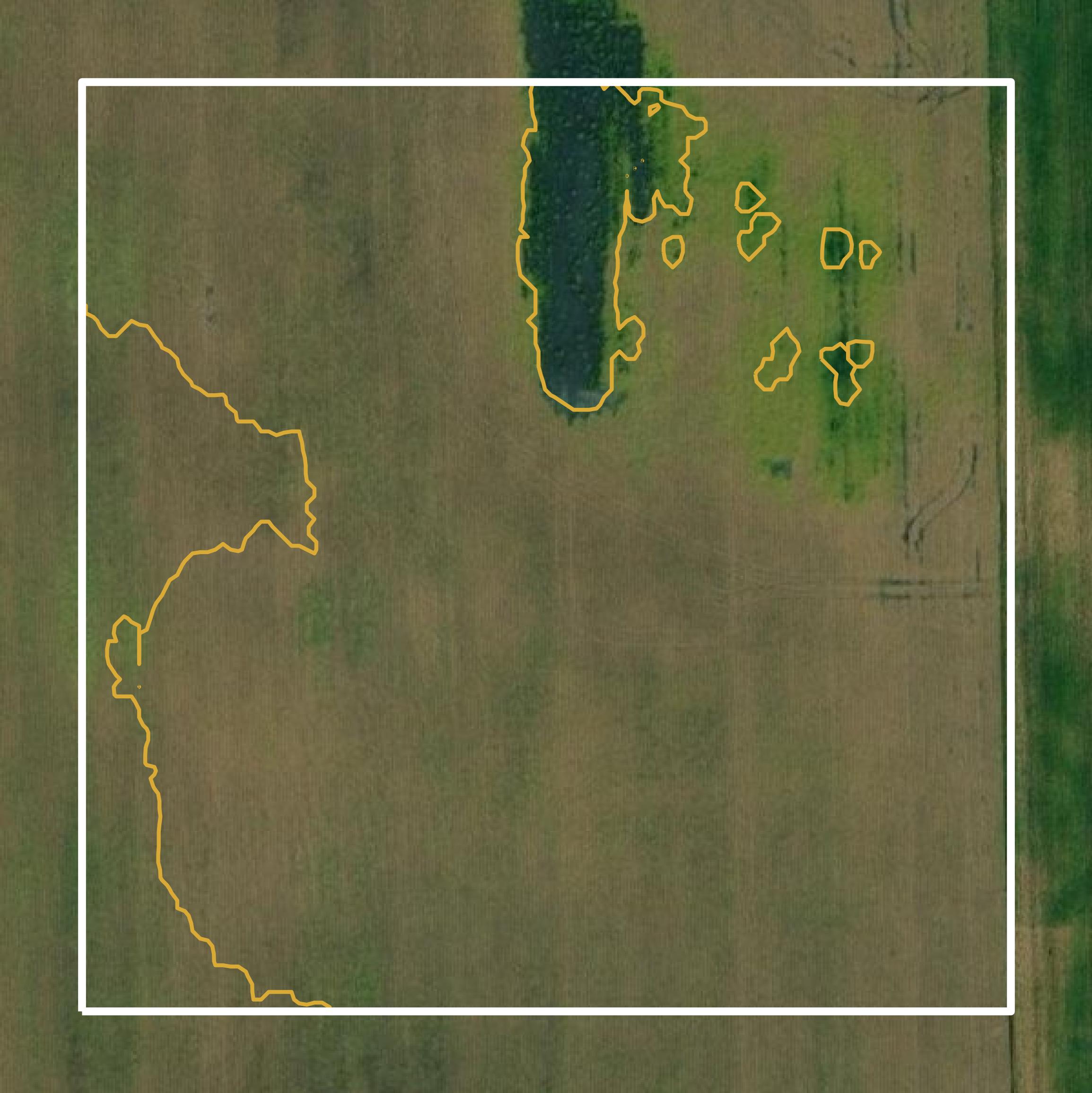This image shows a contour map in Chippewa County created using GIS data in Equator.