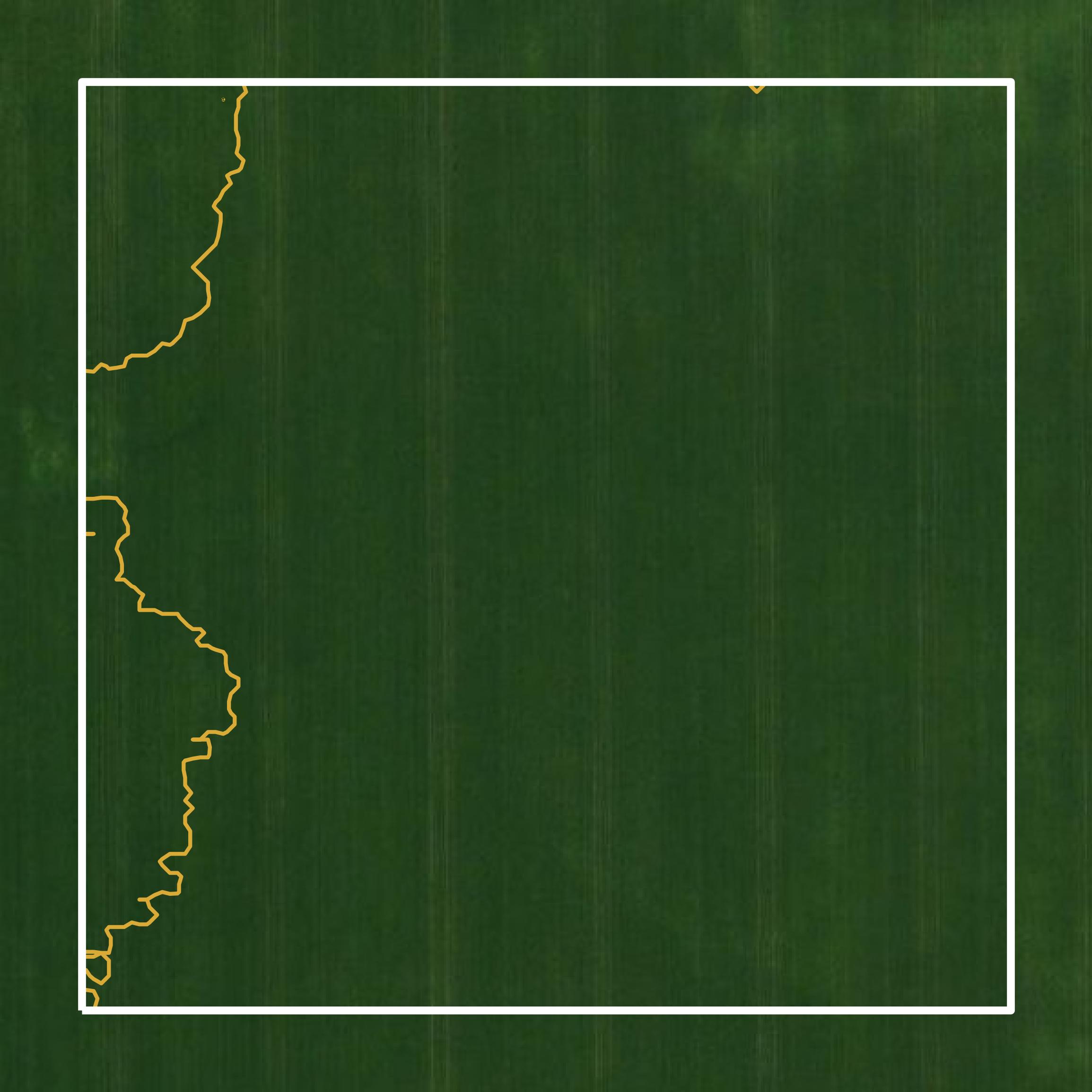 This image shows a contour map in Clay County created using GIS data in Equator.