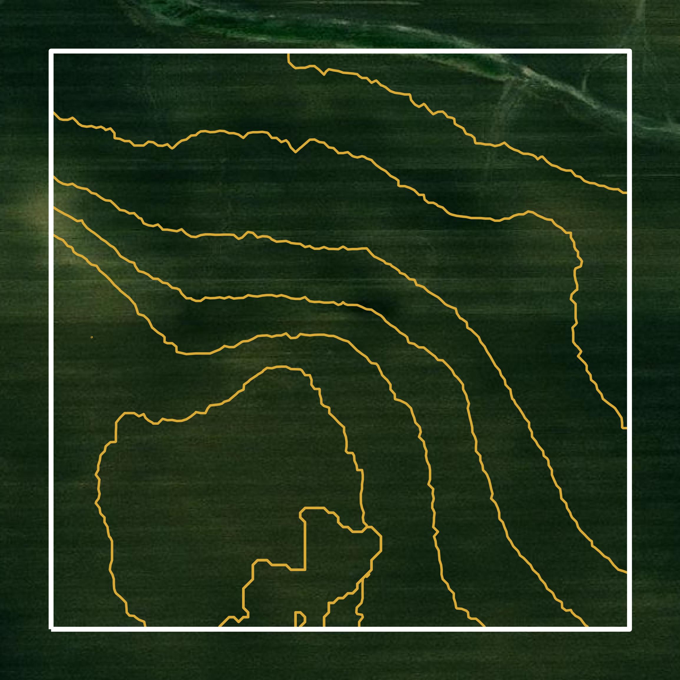 This image shows a contour map in Cottonwood County created using GIS data in Equator.
