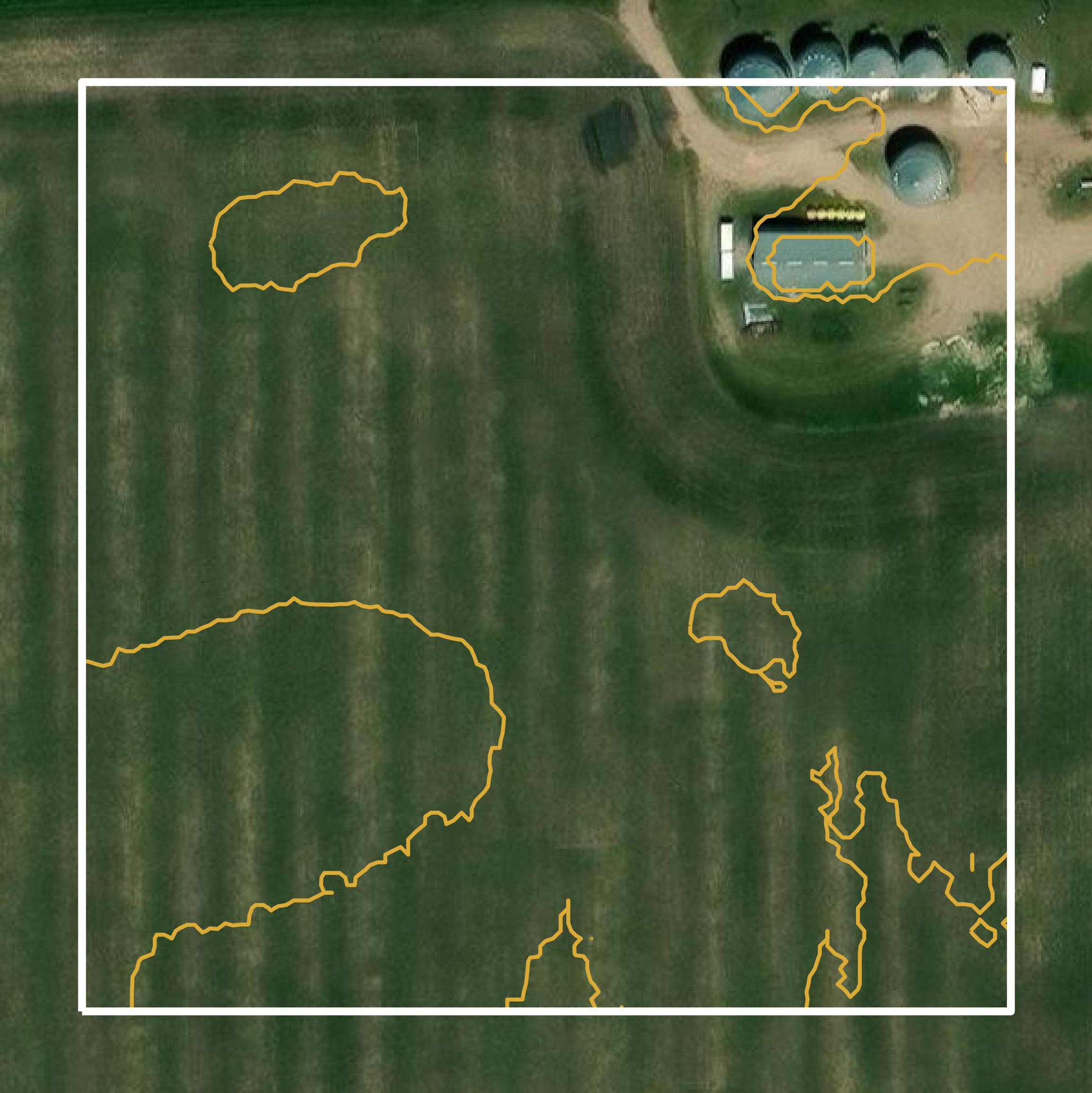 This image shows a contour map in Douglas County created using GIS data in Equator.