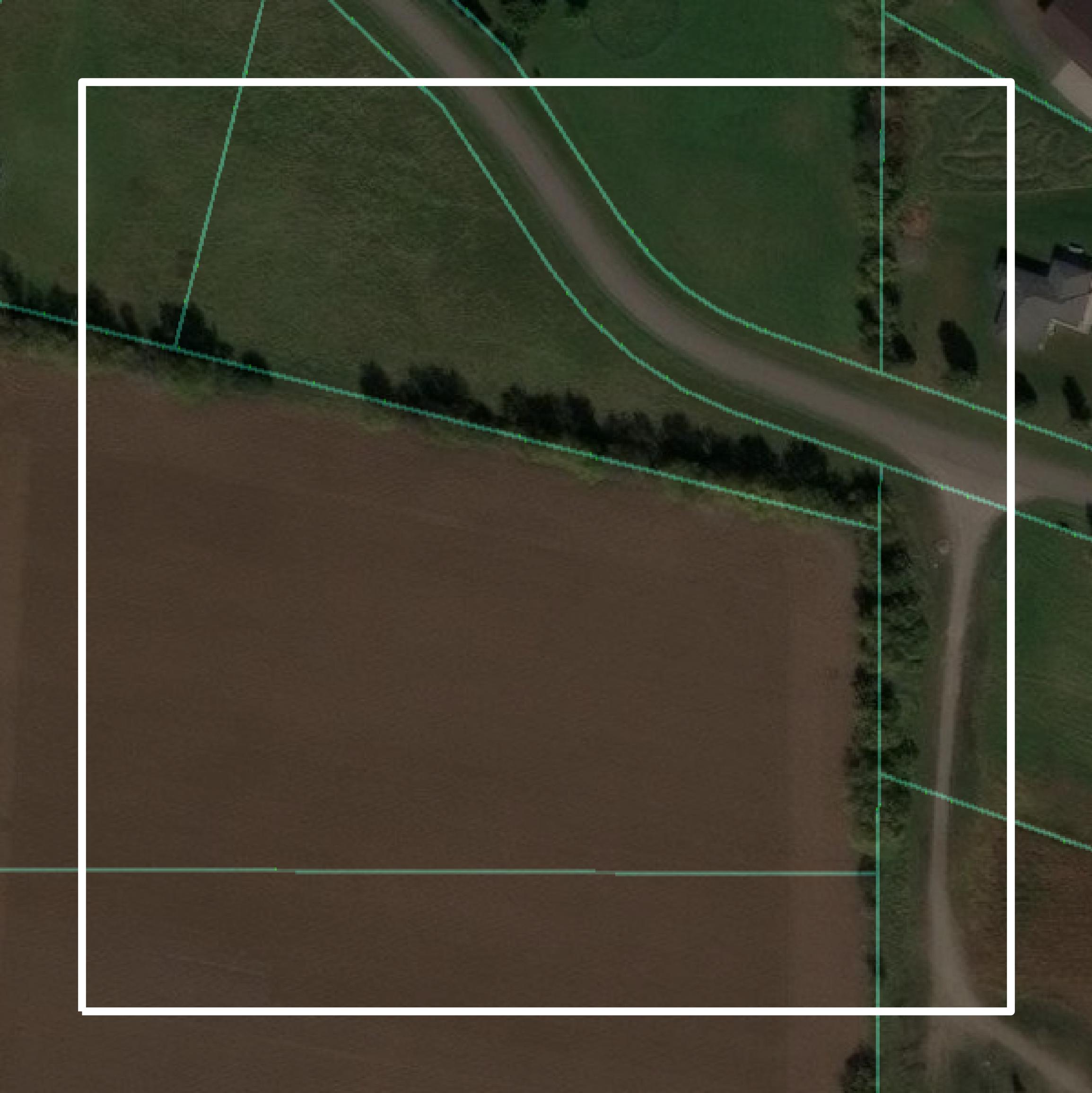 This image shows parcel and building data in Goodhue County created using GIS data in Equator.