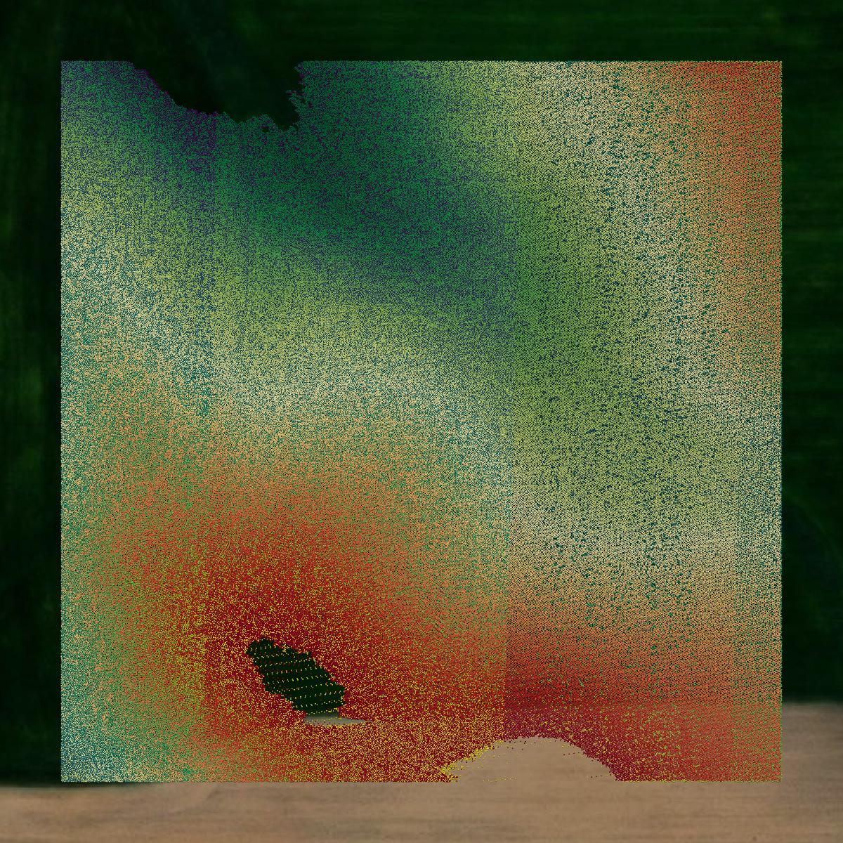 This image shows a LiDAR point cloud in Houston County created using GIS data in Equator.