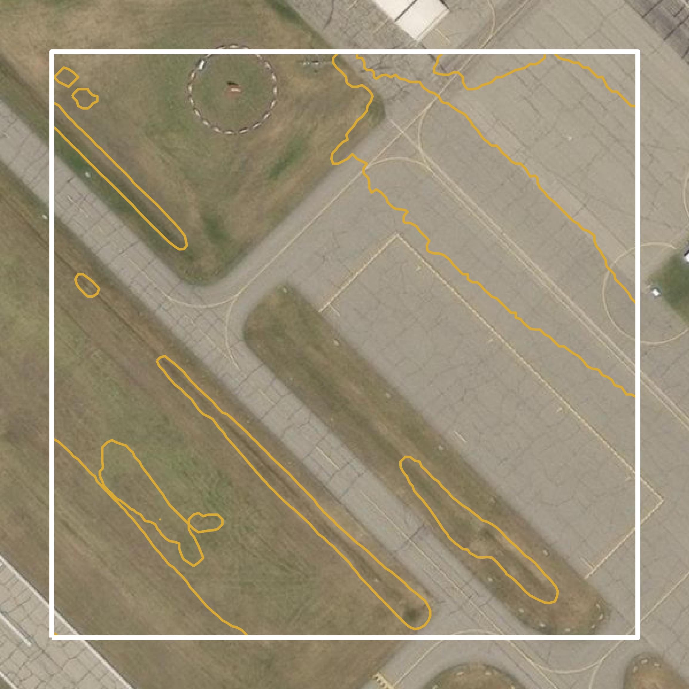 This image shows a contour map in Hubbard County created using GIS data in Equator.