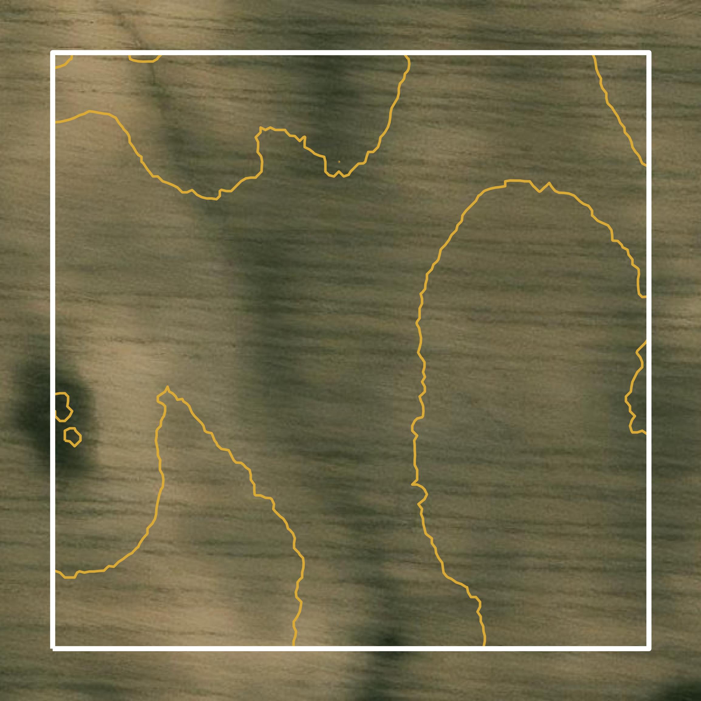 This image shows a contour map in Hubbard County created using GIS data in Equator.