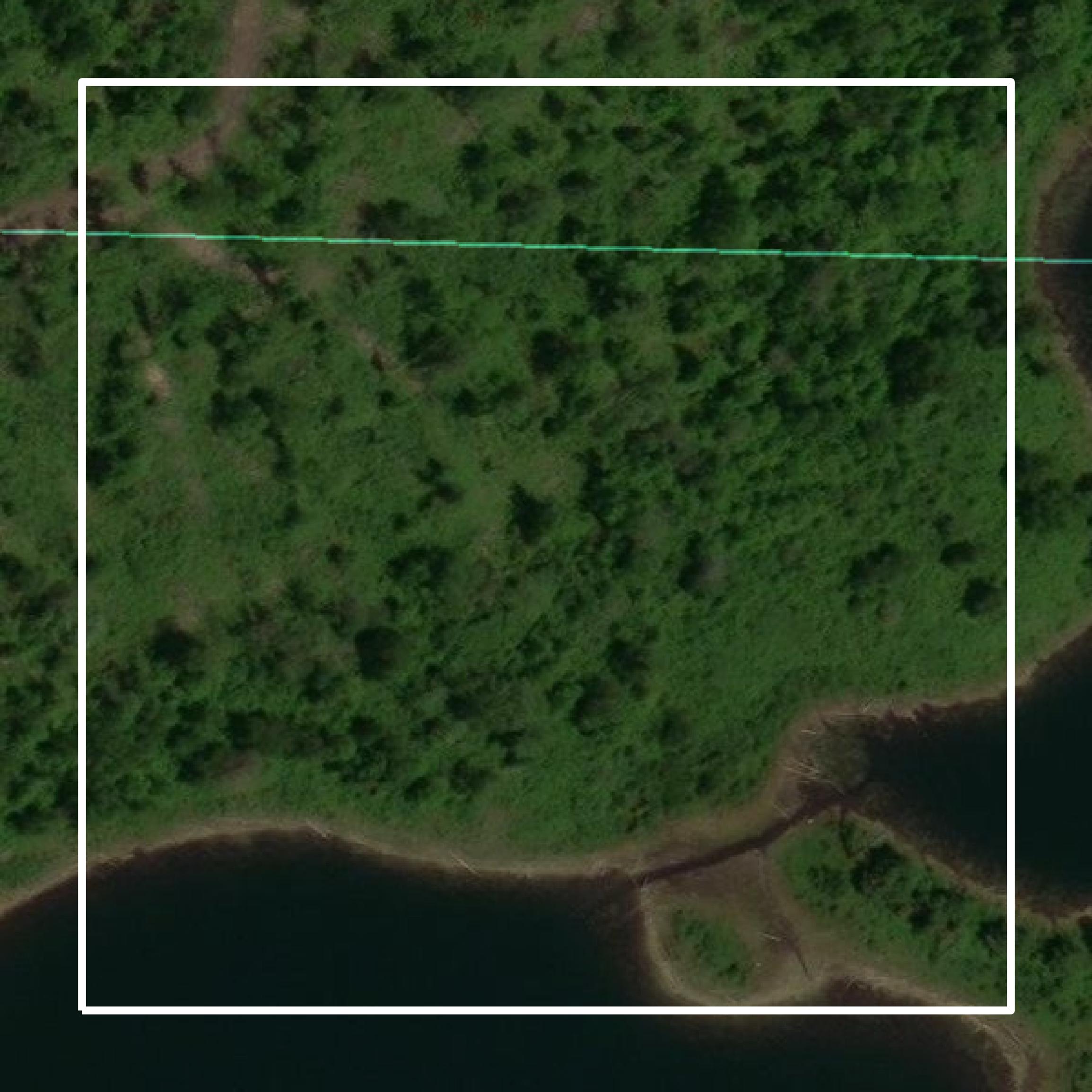 This image shows parcel and building data in Hubbard County created using GIS data in Equator.