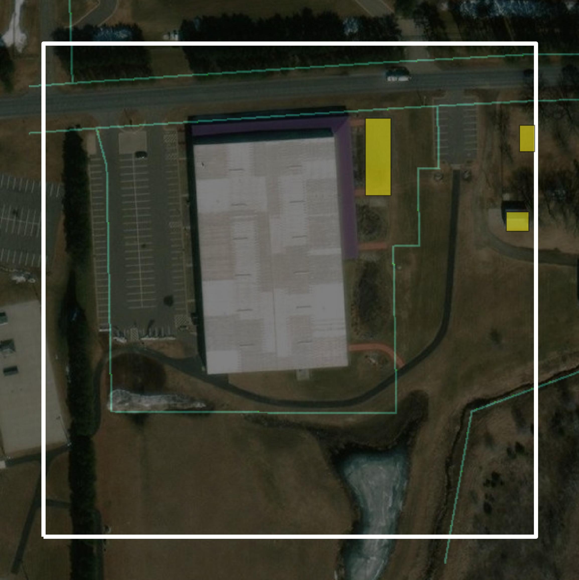 This image shows parcel and building data in Isanti County created using GIS data in Equator.