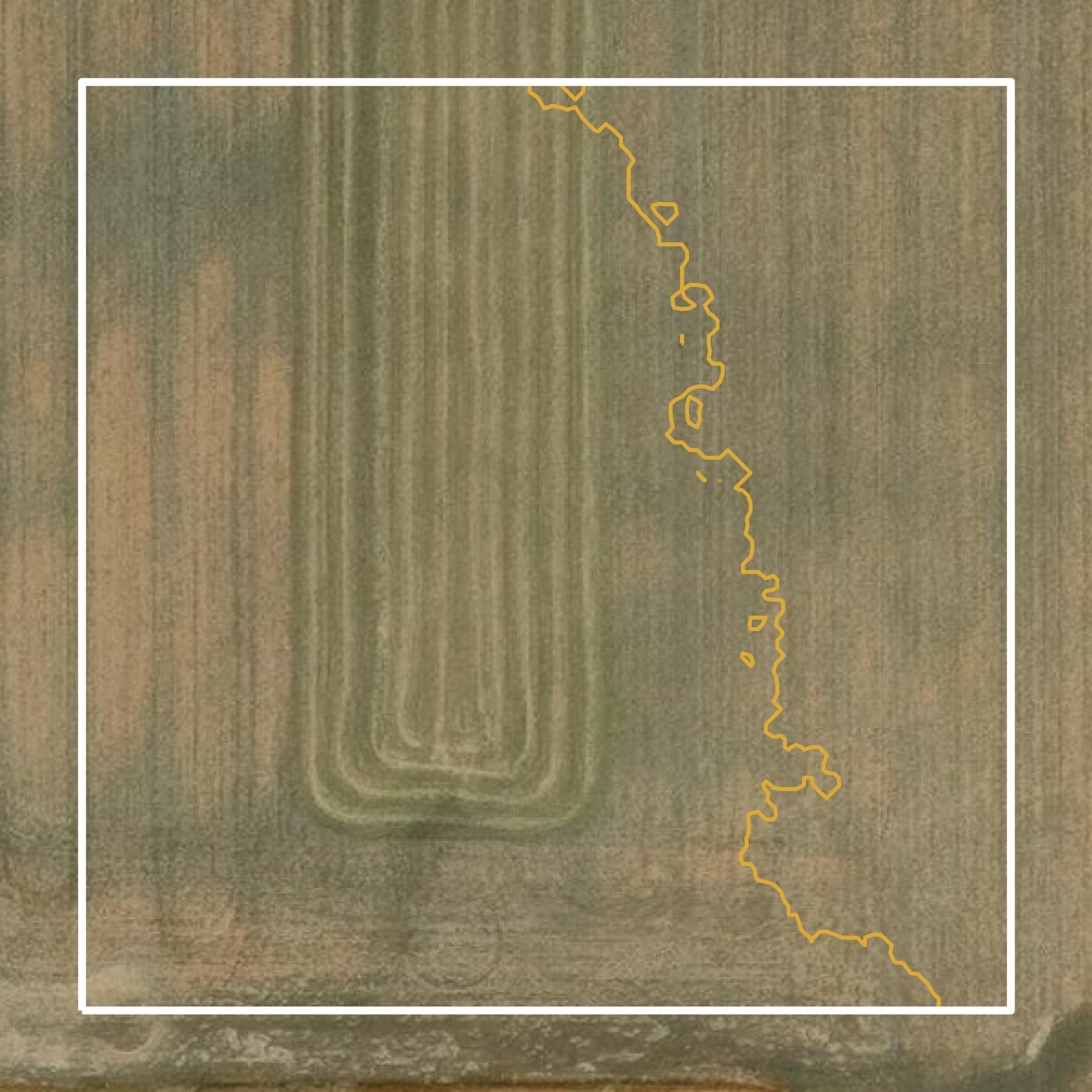 This image shows a contour map in Kittson County created using GIS data in Equator.