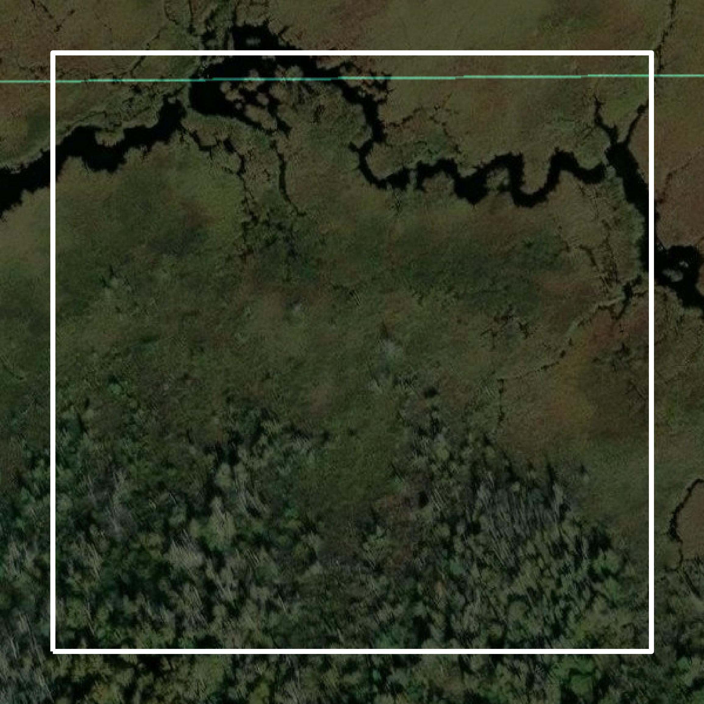 This image shows parcel and building data in Koochiching County created using GIS data in Equator.