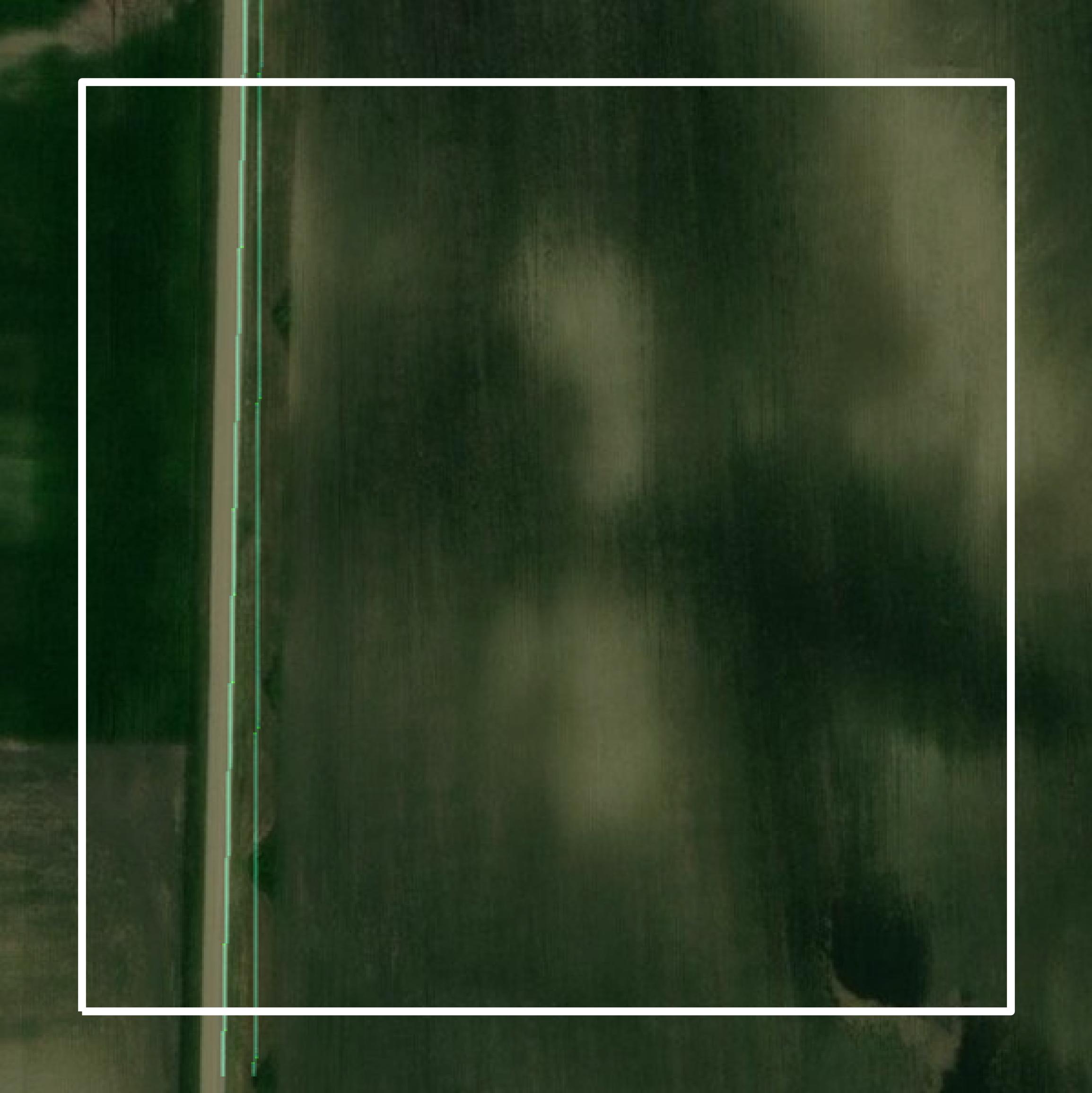 This image shows parcel and building data in Lac qui Parle County created using GIS data in Equator.