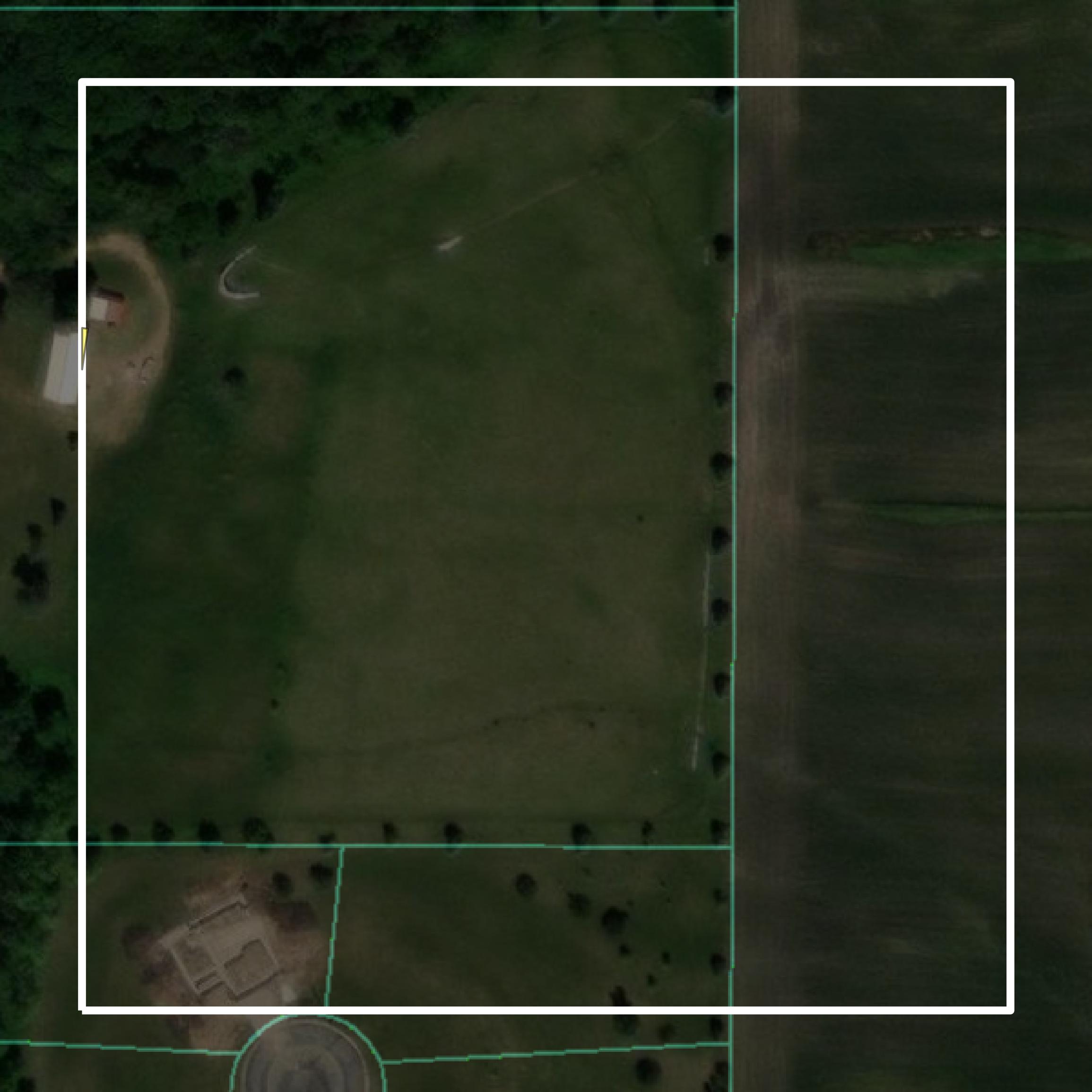 This image shows parcel and building data in Le Sueur County created using GIS data in Equator.
