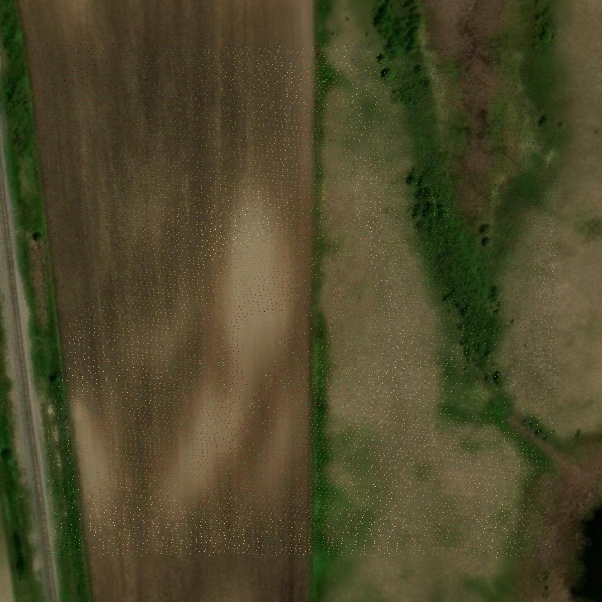 This image shows a LiDAR point cloud in Mahnomen County created using GIS data in Equator.